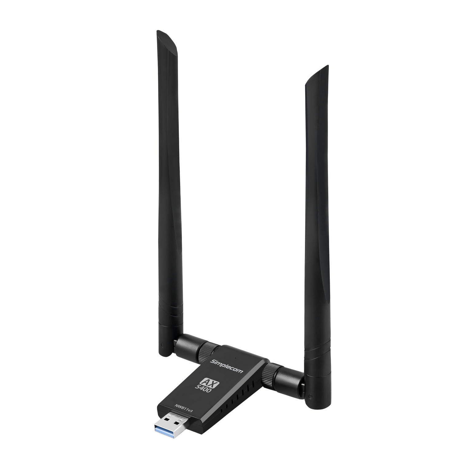 Simplecom NW811v3 AX5400 Tri-Band WiFi 6E USB Adapter with 2x 5dBi High Gain view 4