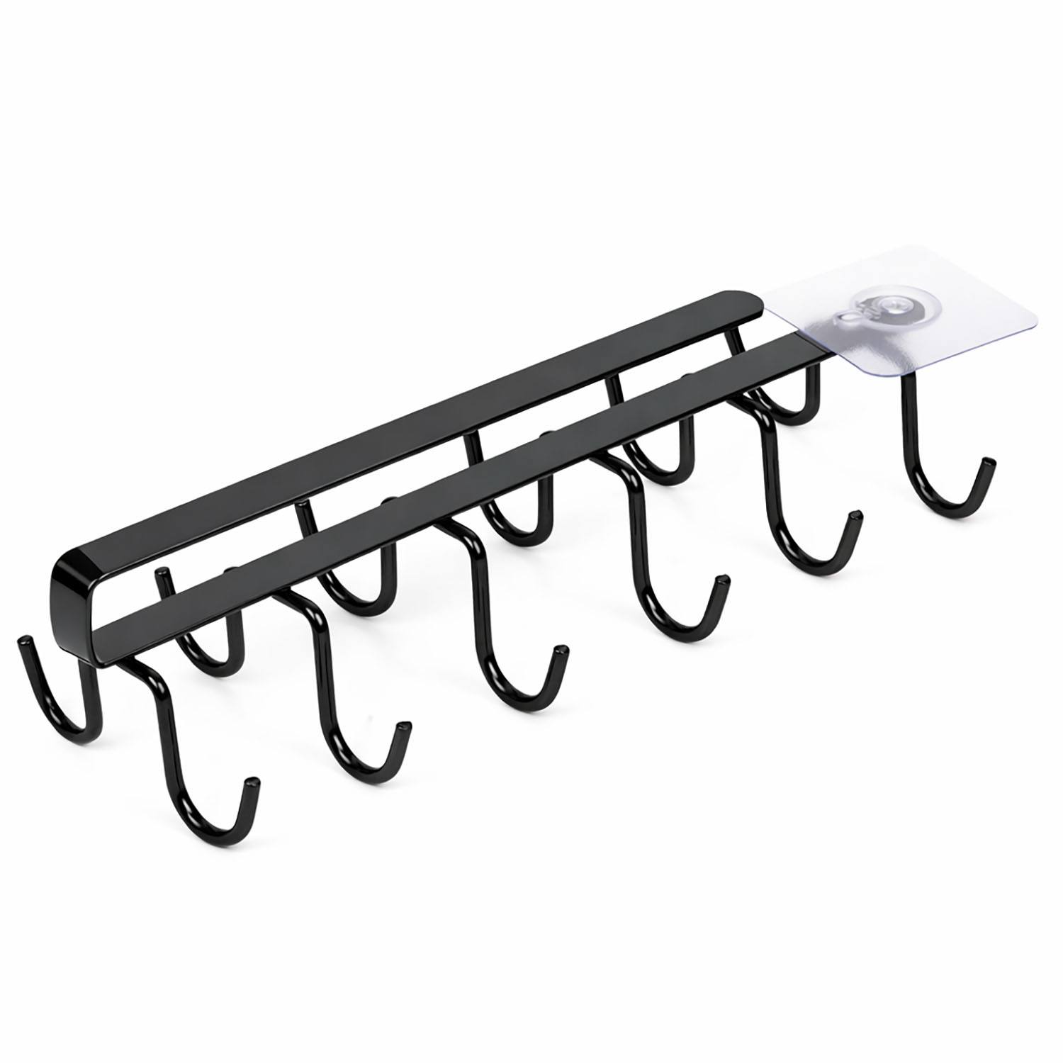 Under Cabinet Mug Holder 12 Hooks No Drill Cup Rack Organizer for Kitchen