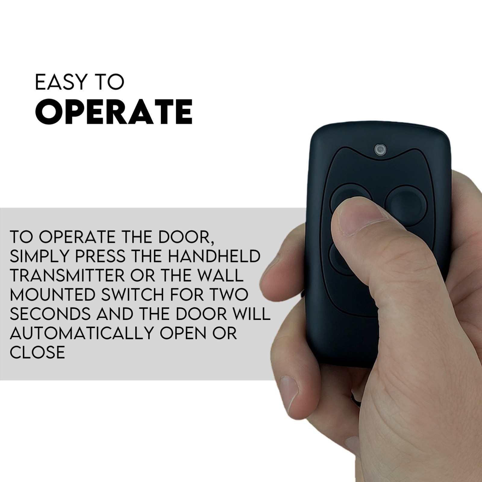 1200N Automatic Roller Door Opener Garage Motor 4x Remote 22m² Rolling view 4