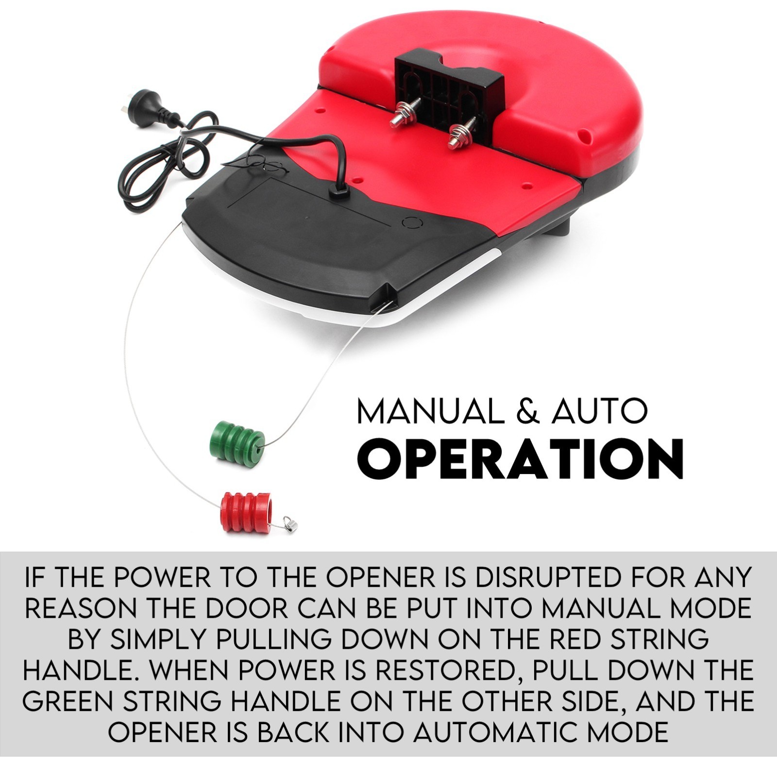 1200N Automatic Roller Door Opener Garage Motor 4x Remote 22m² Rolling view 5