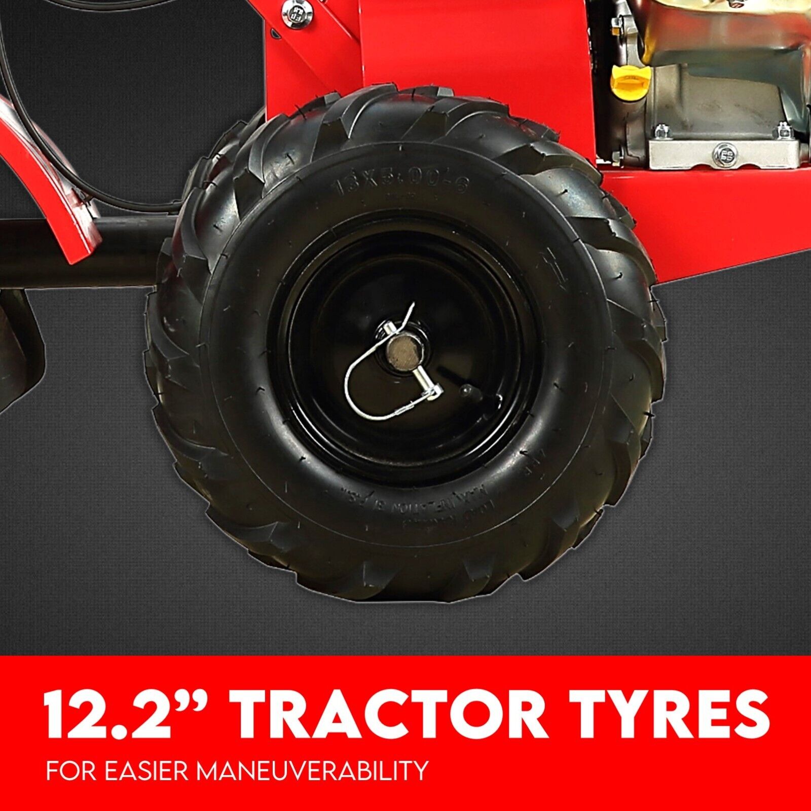 212CC Tiller Cultivator 4 Blades Rotating Tines Power Rotary Hoe Handheld view 9
