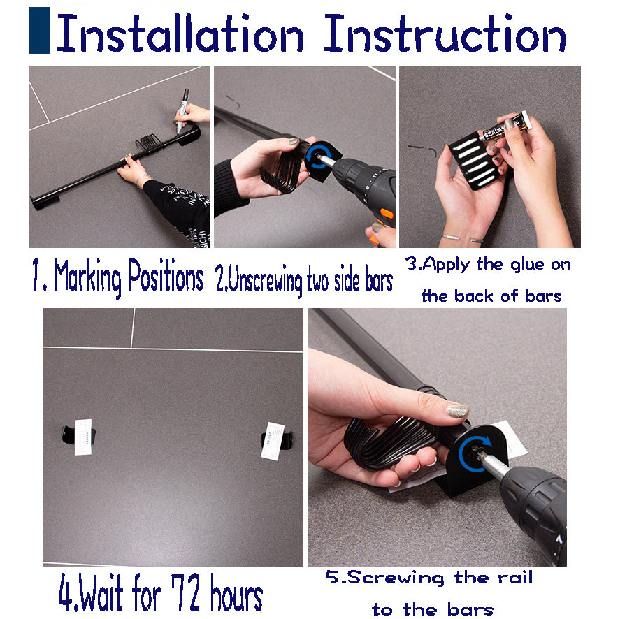 Nail-Free Hooks Hanger 40cm view 3
