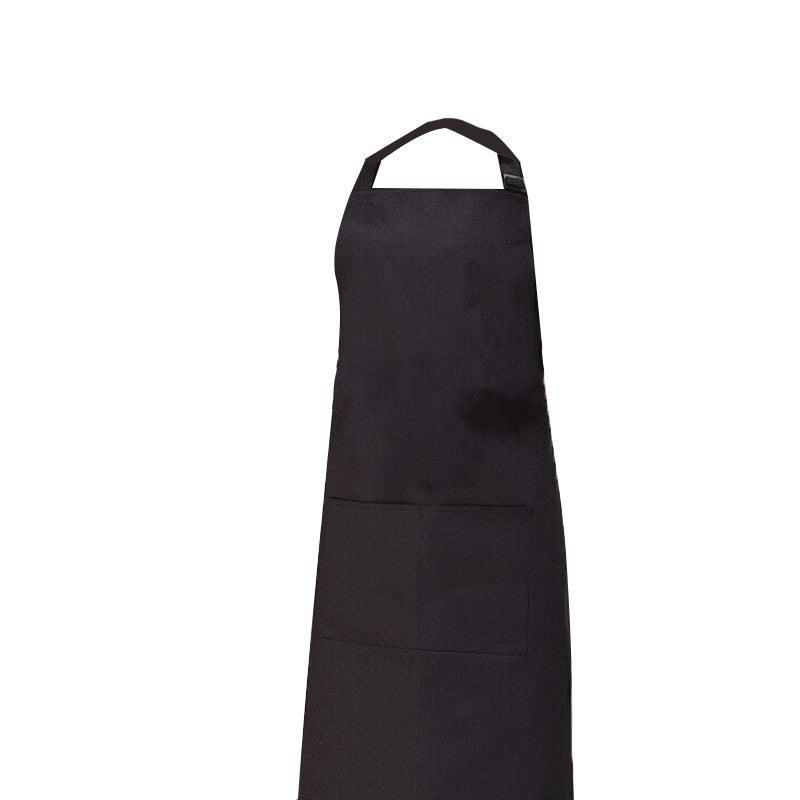 Apron with Pocket 2Pcs Chef Butcher Kitchen Cooking Baking Restaurant Wear - Black view 10