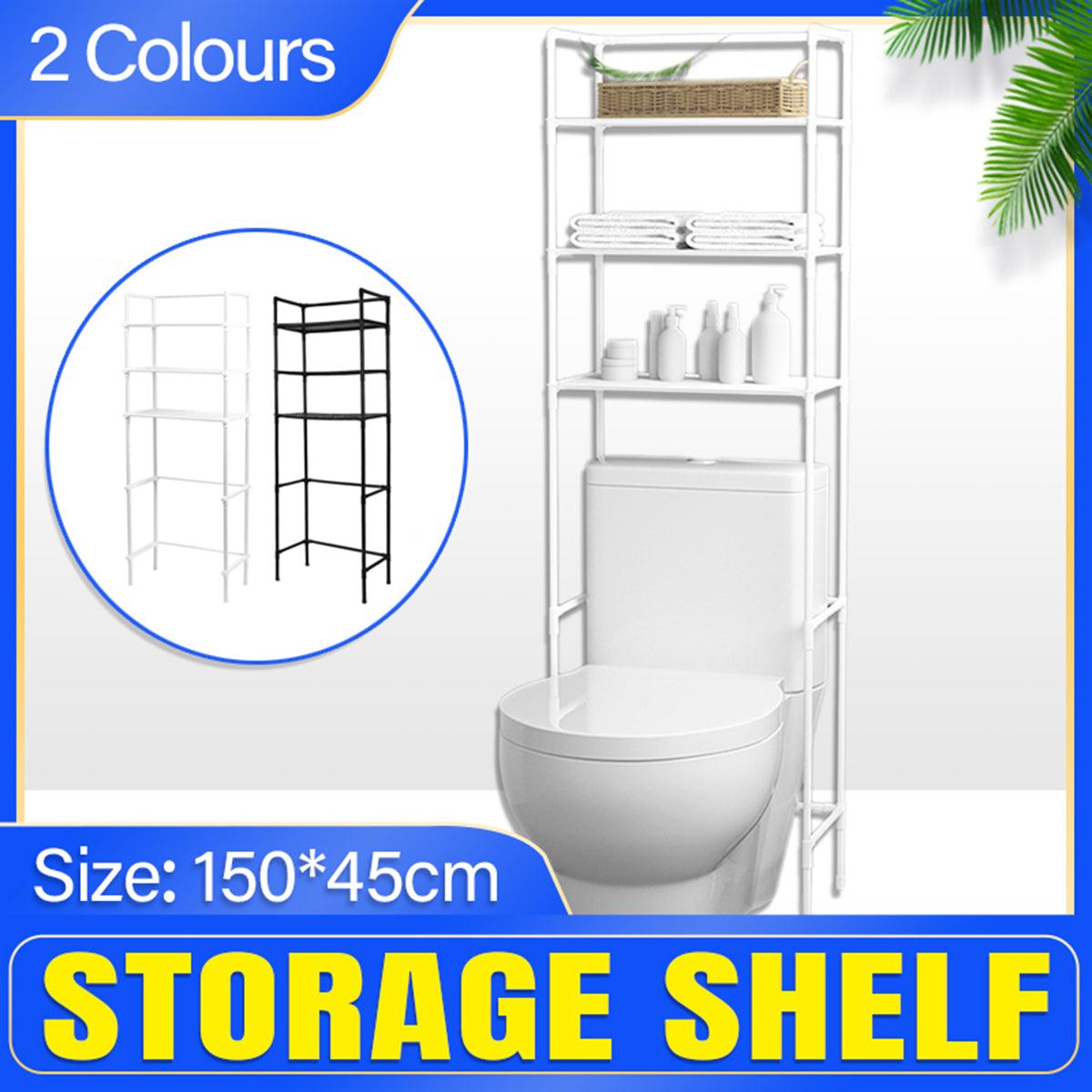 Bathroom Rack Over Toilet Washing Machine Shelf Storage Organizer Stand Unit — image 1