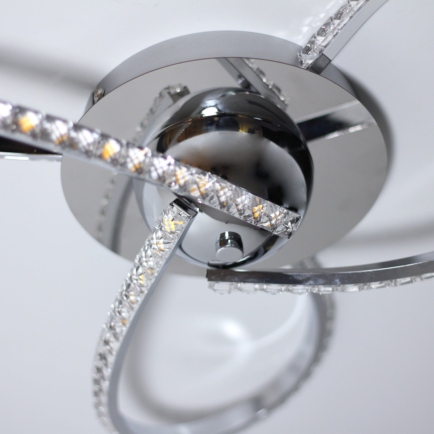 Irie Dimmable 3 Lights LED Ceiling Light - Chrome view 3