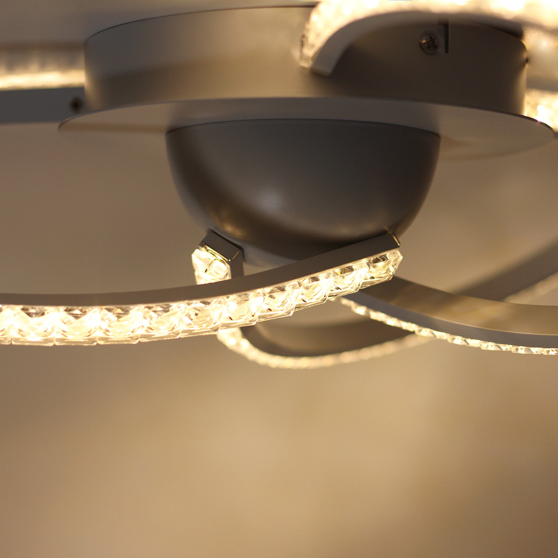 Irie Dimmable 3 Lights LED Ceiling Light - White view 11