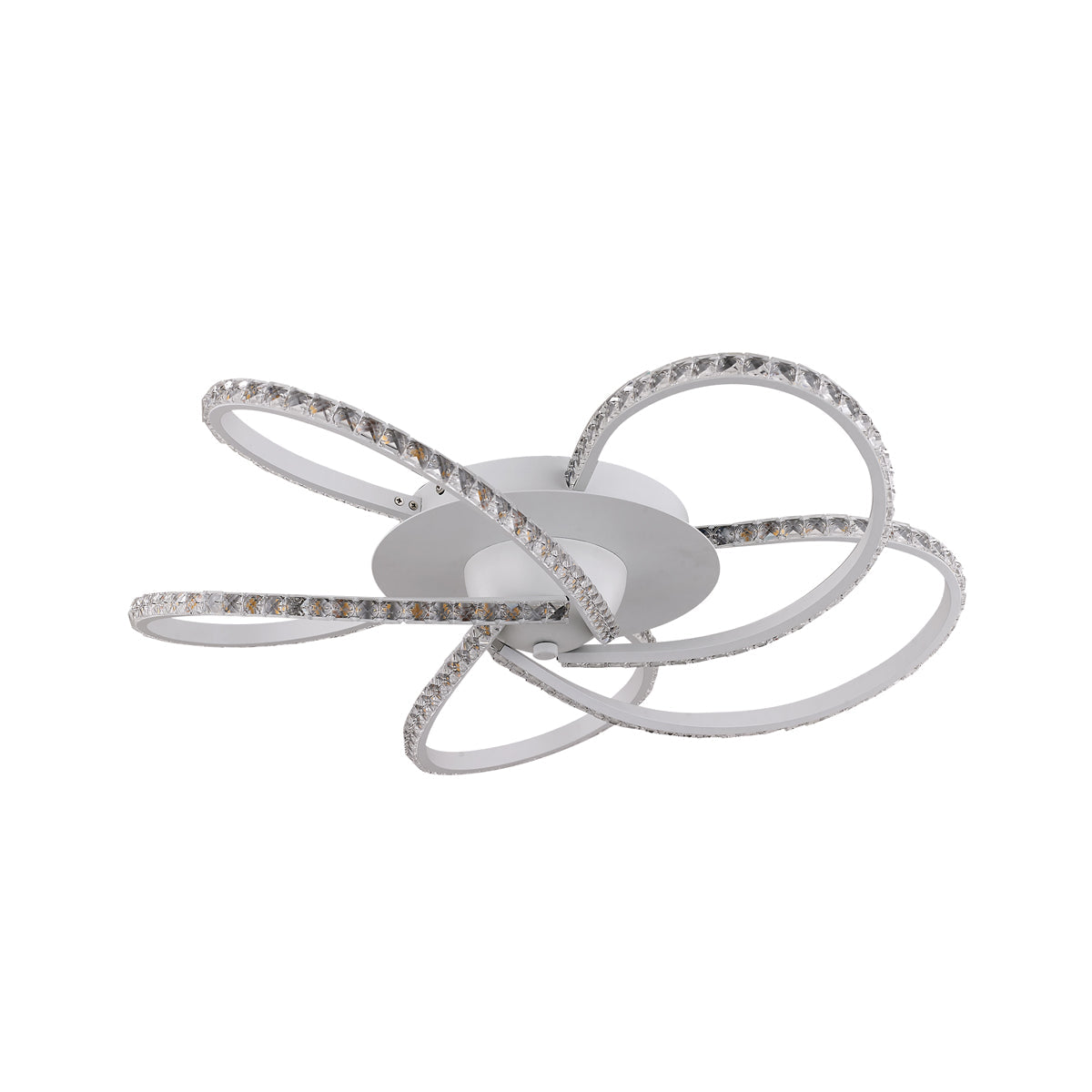 Irie Dimmable 5 Lights LED Ceiling Light - White view 2