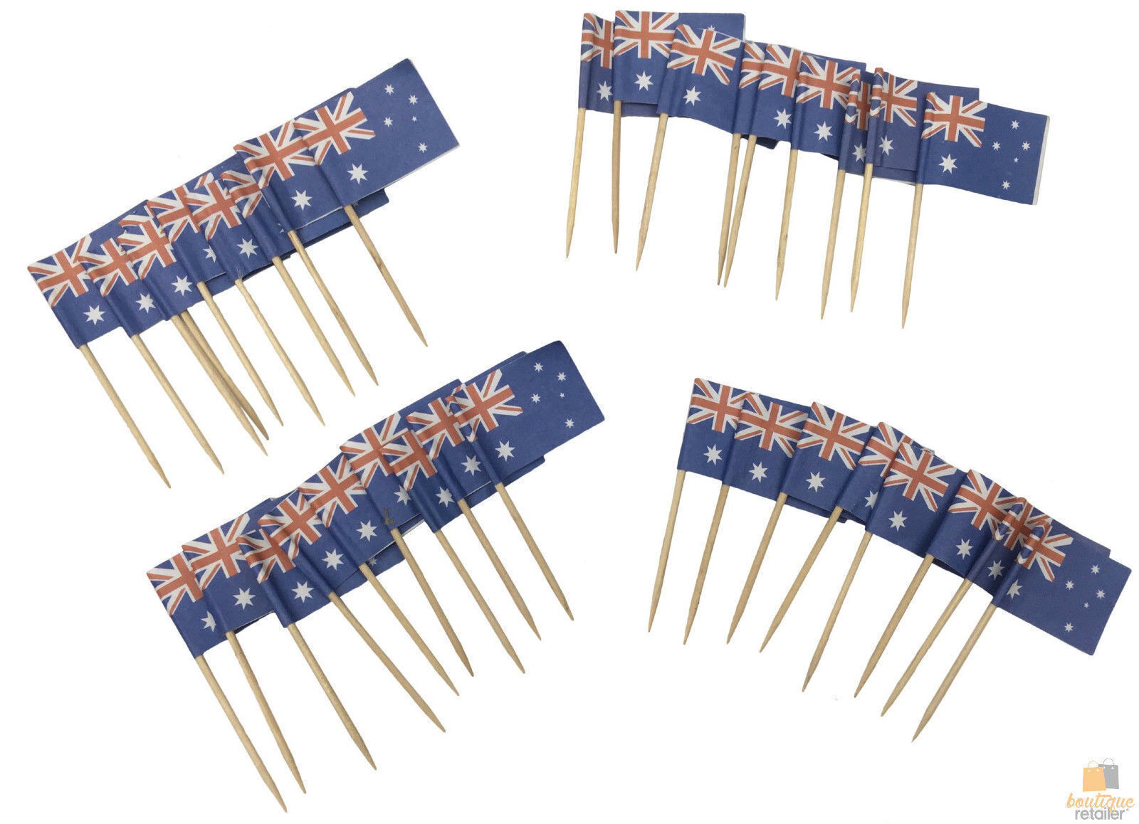50pcs AUSTRALIA FLAG Food Picks Toppers Australia Day Aussie Party Decoration view 6