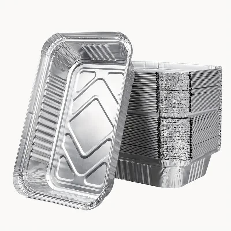 144x Aluminium Disposable Foil Food Container Trays Pans Baking Roast Bulk view 3