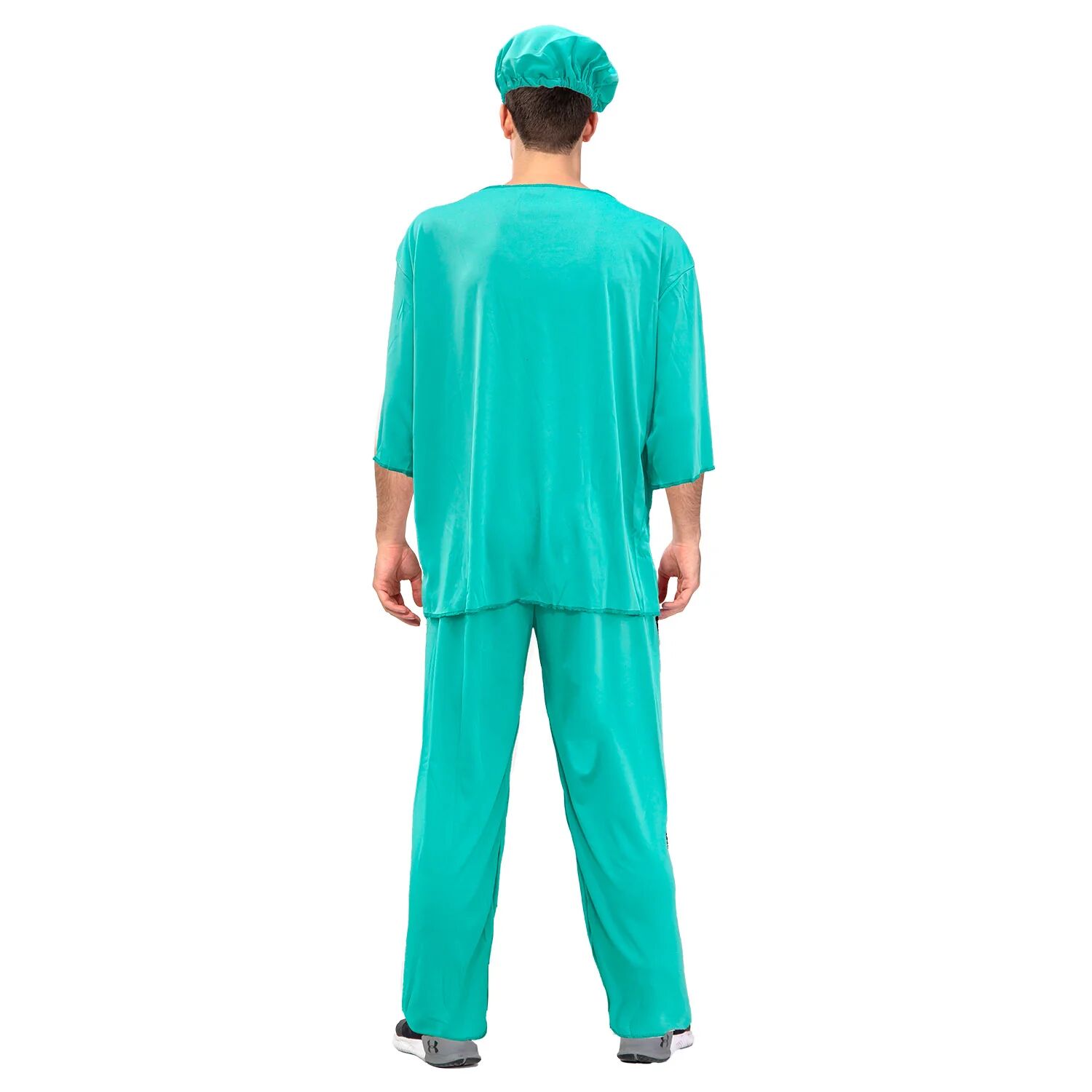 Mens Adult Doctor Costume Dr Surgeon Scrubs Halloween Fancy Party Hospital view 3