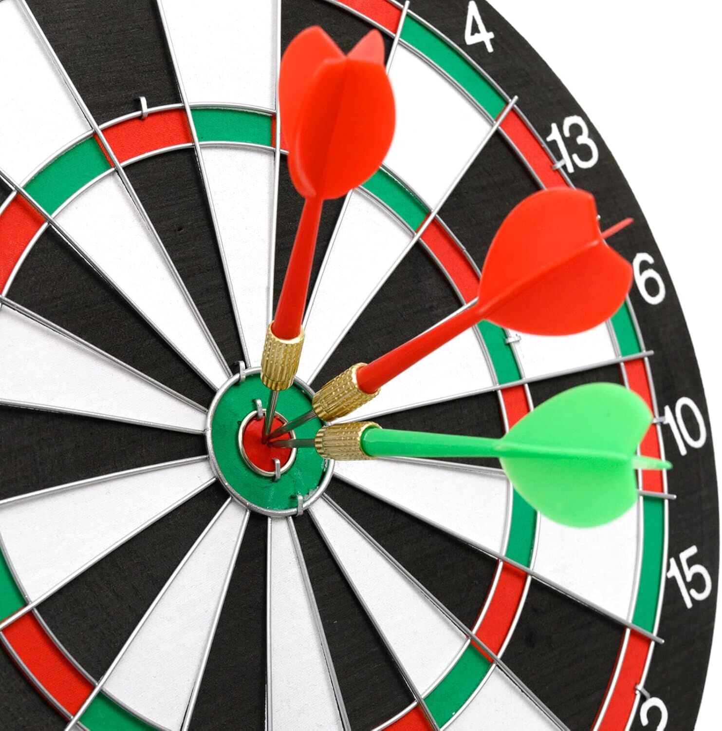 12" Dartboard Dart Board with Steel Darts Professional Competition Party Game view 8