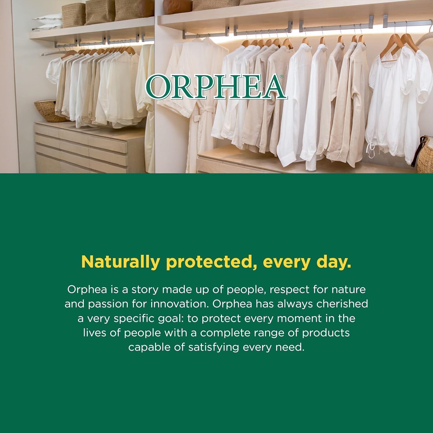 Orphea 12pcs Clothes Protector Sandalwood & Bergamot Scented Strips for view 6