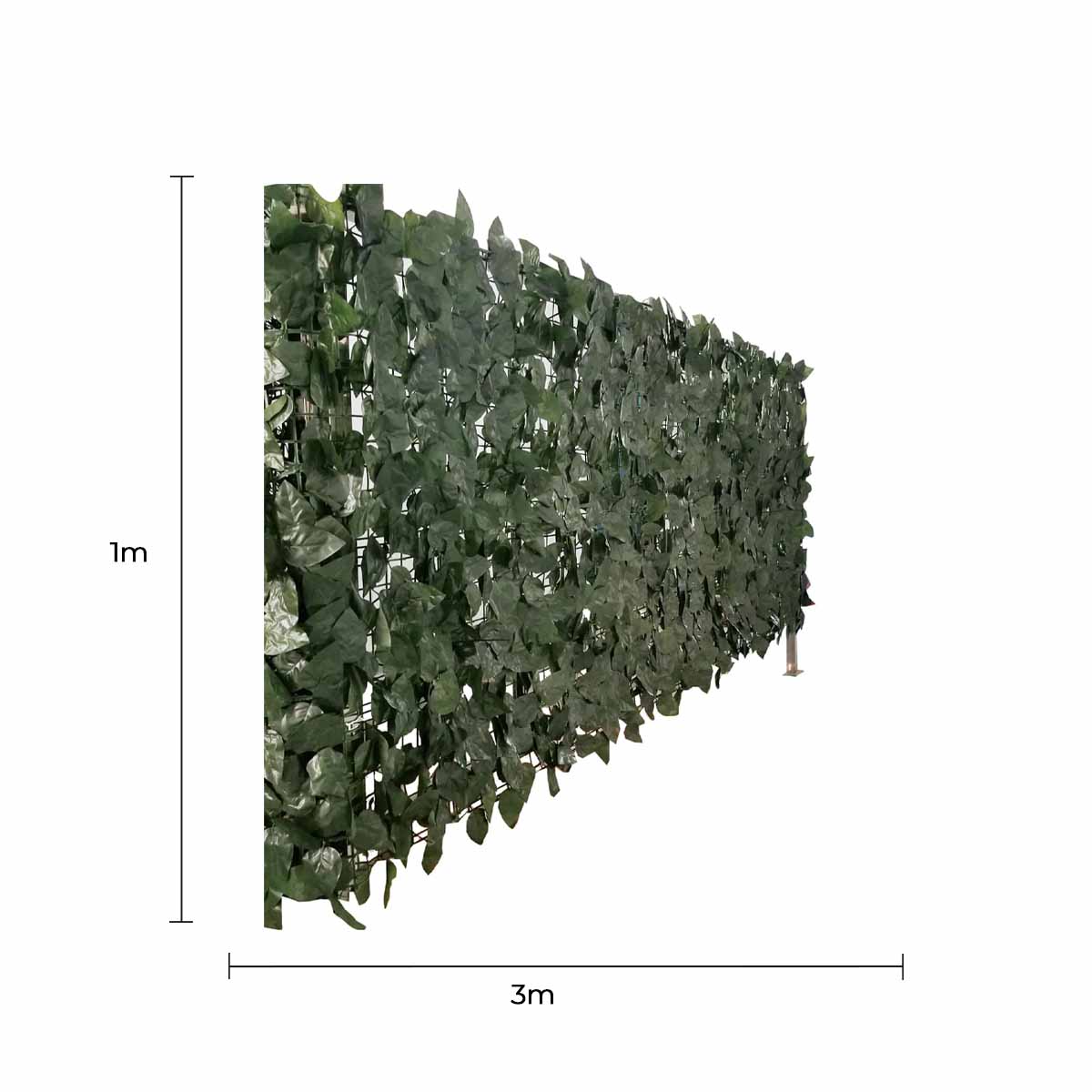 Artificial Ivy Leaf Hedging 3M x 1M Roll (Fake Ivy Roll) view 2