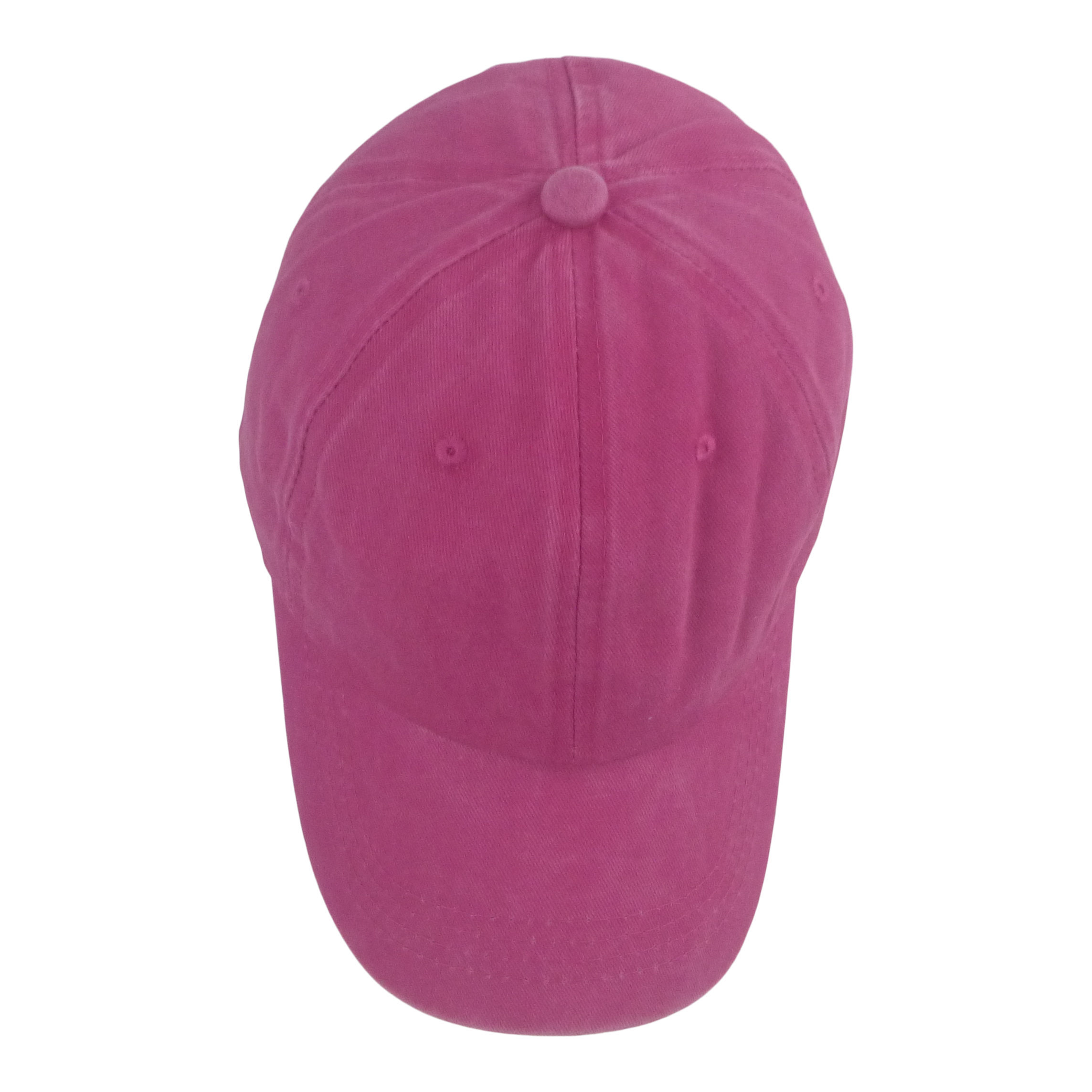 BSTC 6-Panel Baseball Cap, Distressed Cotton, Hot Pink view 3