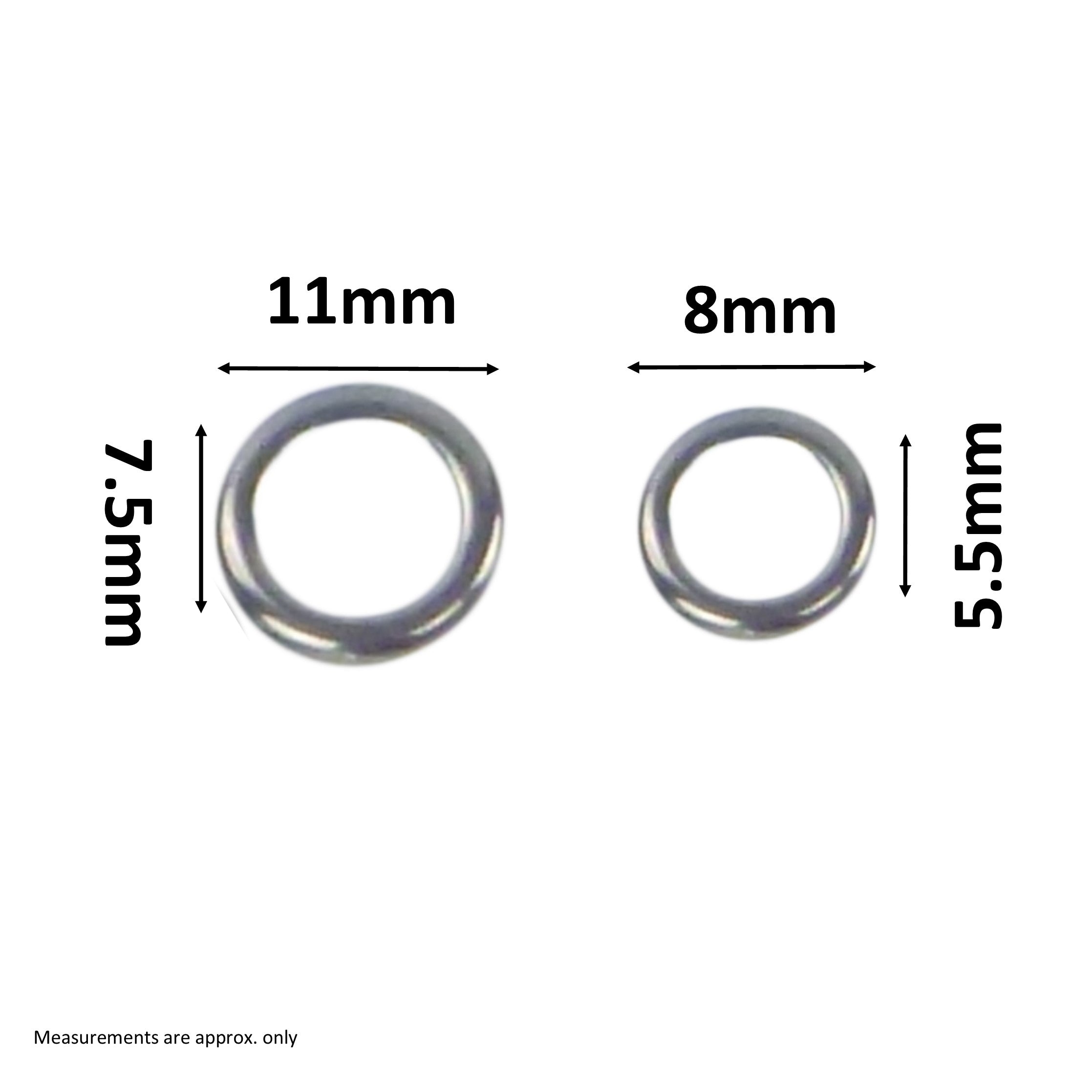 Swimerz Solid Jigging Rings, 11mm, 20 pack view 2
