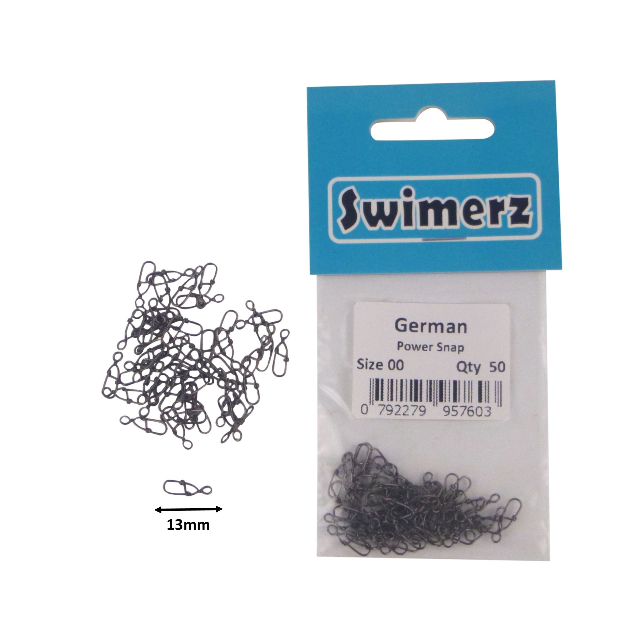 Swimerz German Power Snap, Closed Eye, size 00, 50 pack view 2