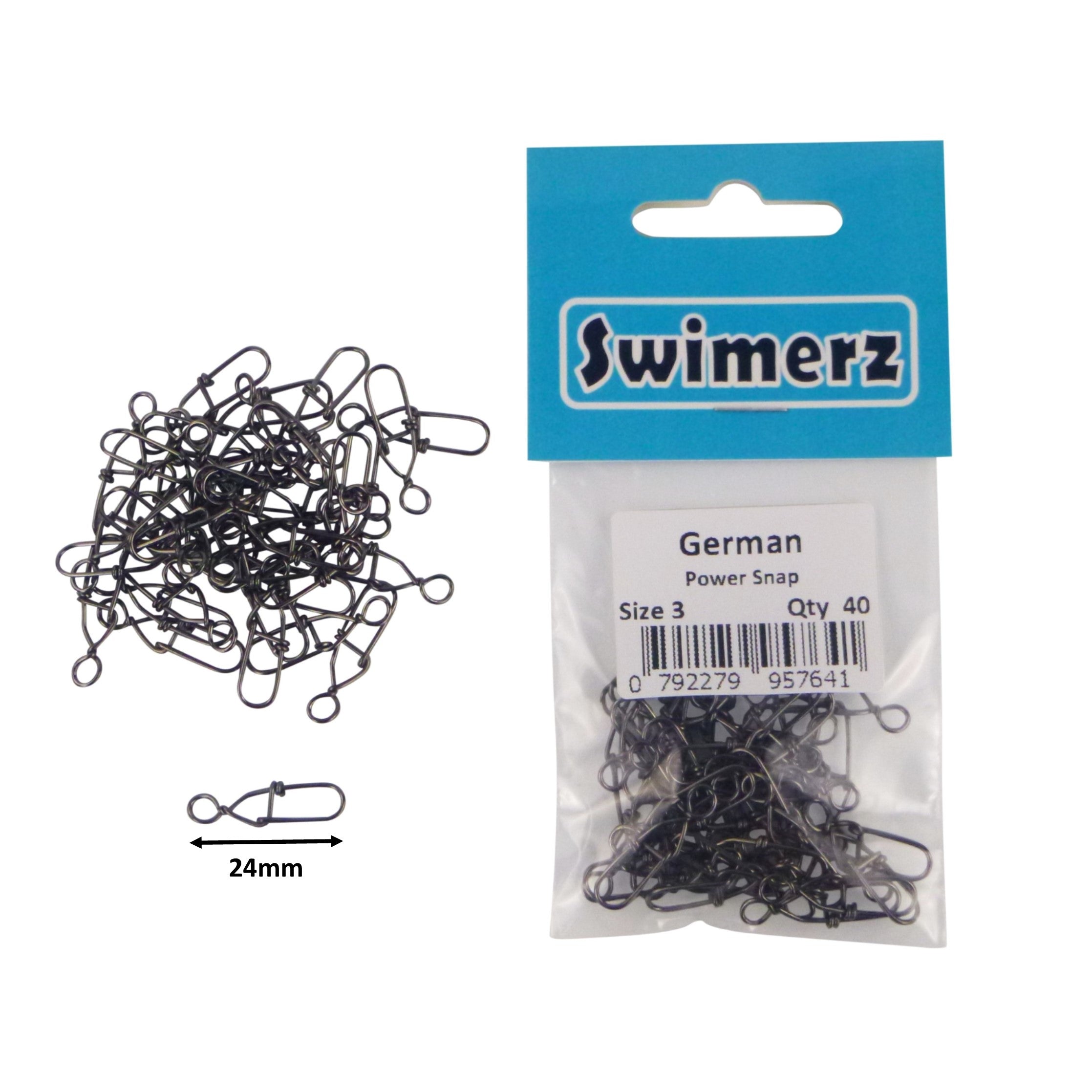 Swimerz German Power Snap, Closed Eye, size 3, 40 pack view 2