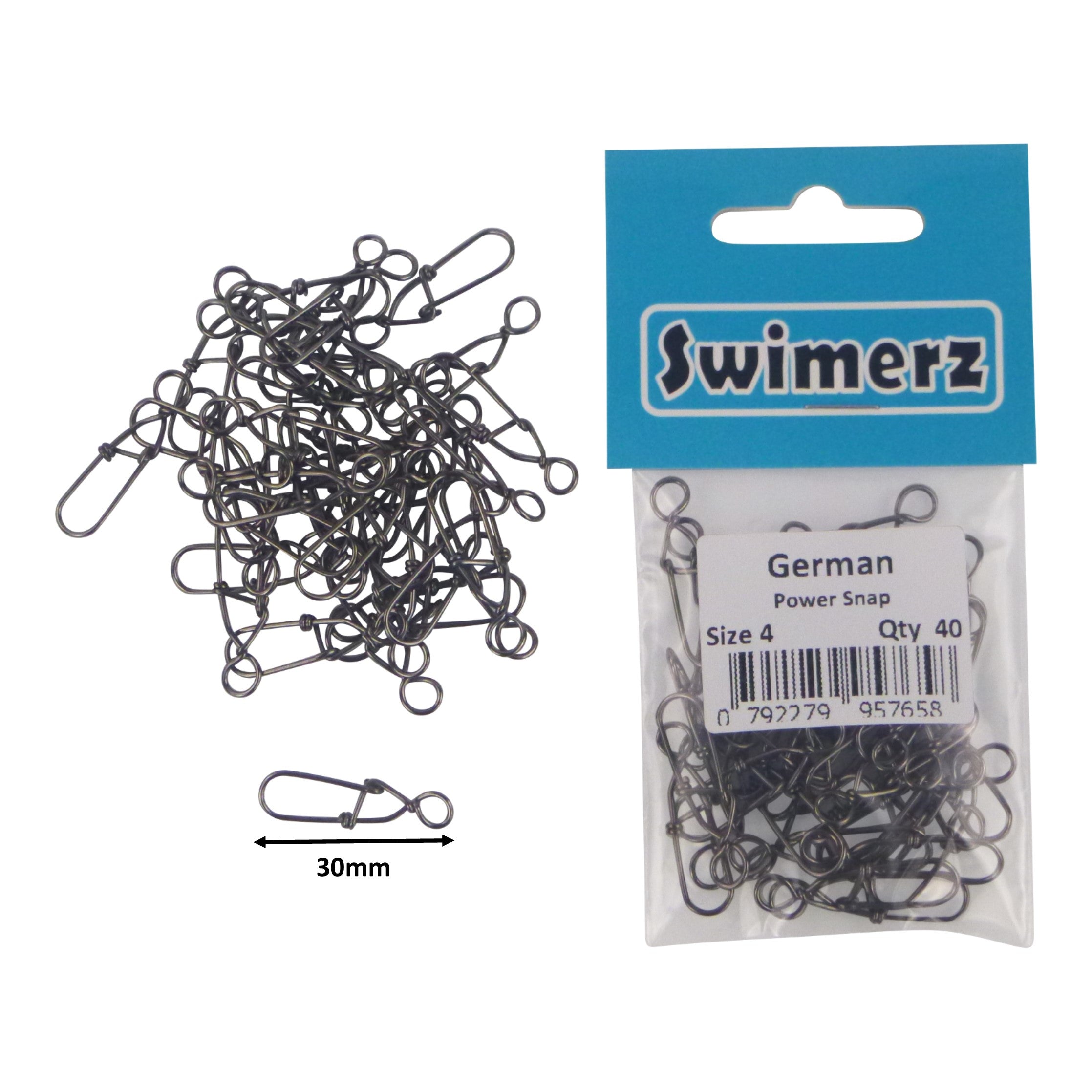 Swimerz German Power Snap, Closed Eye, size 4, 40 pack view 2