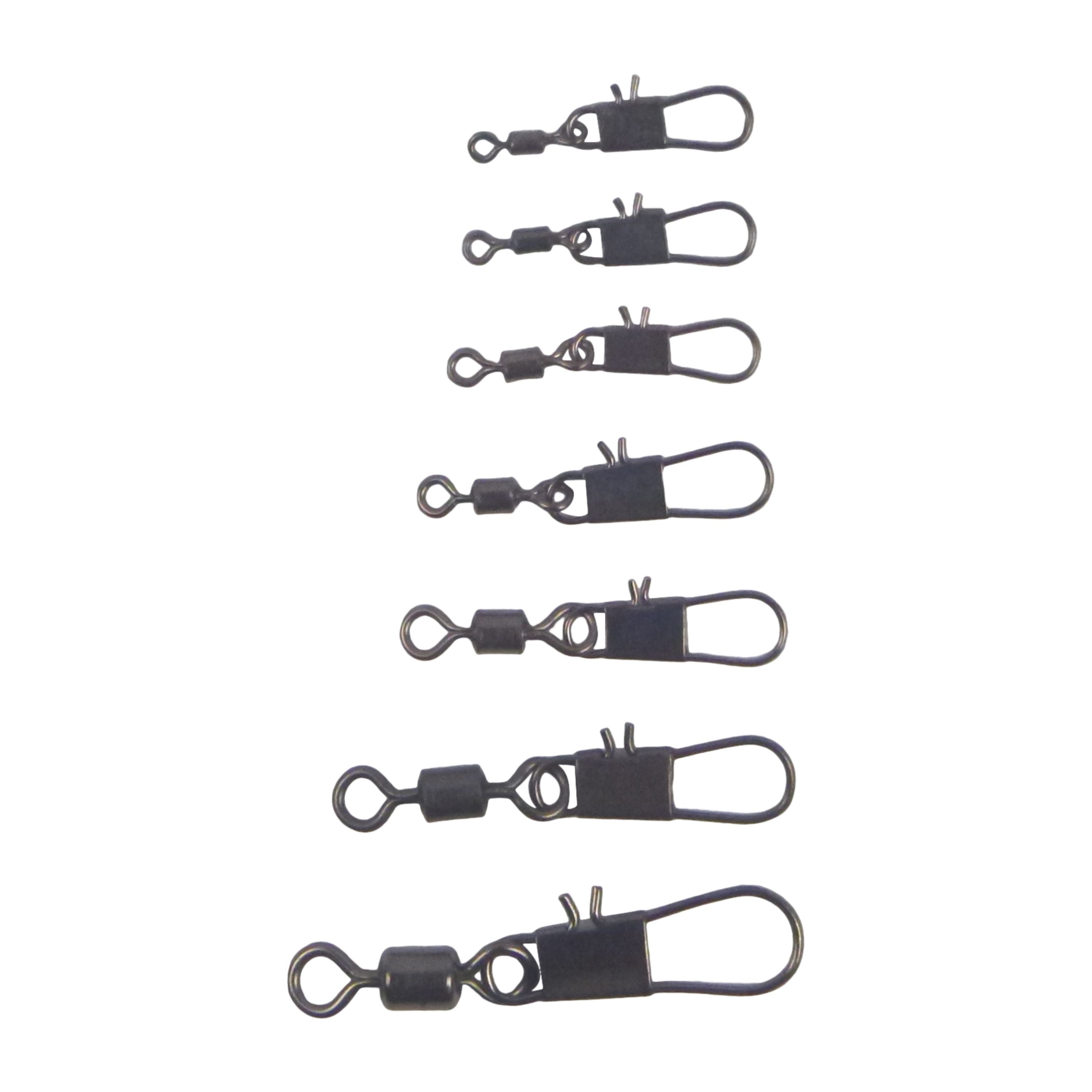 Swimerz Rolling Swivel w Interlock Snap, Size 6, 40 pack
