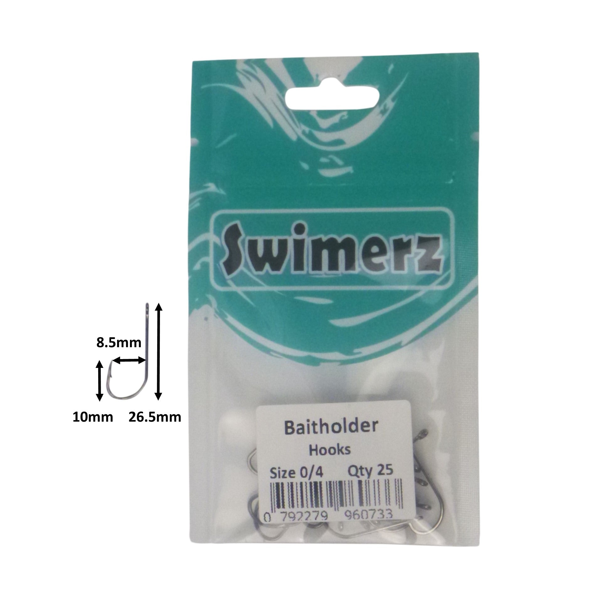 Swimerz 0/4 Baitholder Hook, Qty 25 view 3