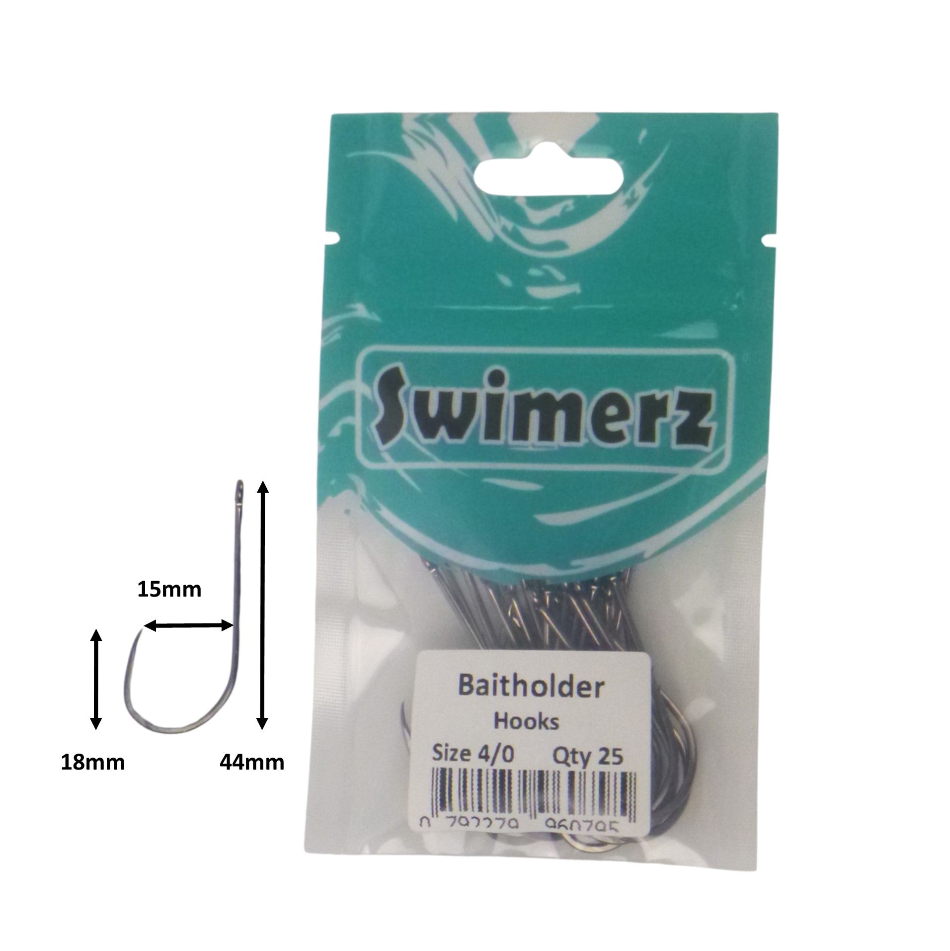 Swimerz 4/0 Baitholder Hook, Qty 25 view 3