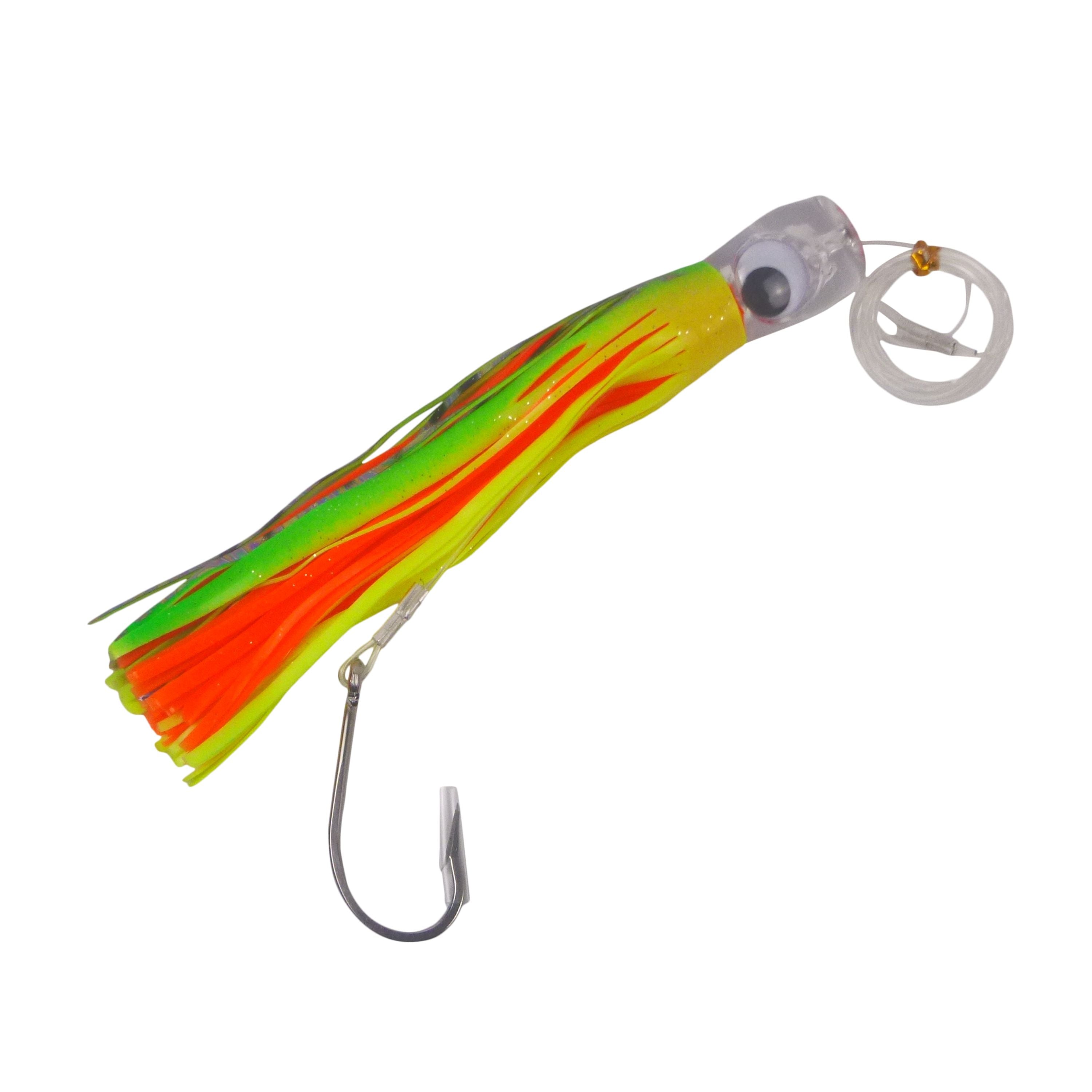 Swimerz Trolling Lure Rigs, 95gm, 23cmL, Size 8/0 Hook, Orange Flare, 2 pack view 2