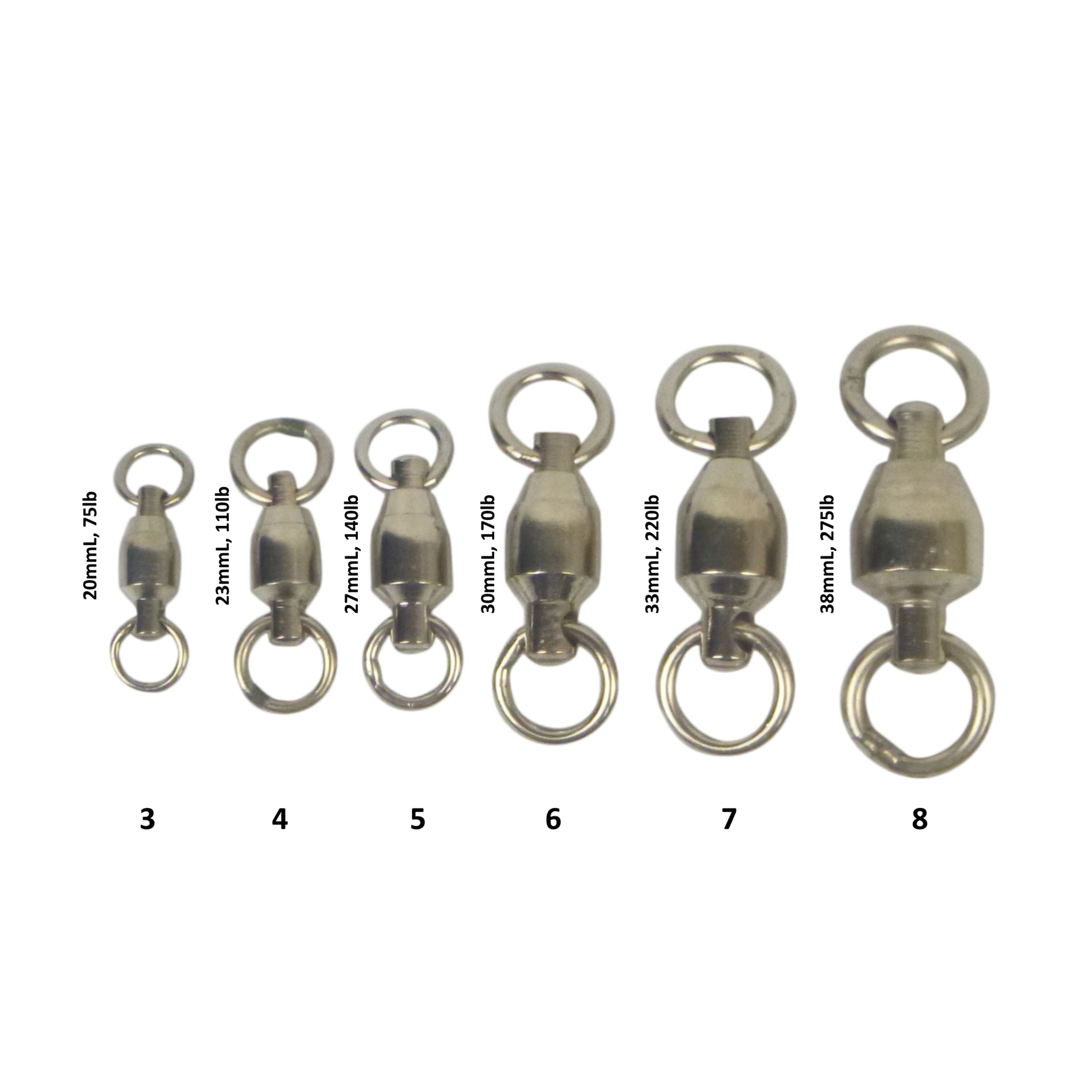 Swimerz Heavy Duty Ball Bearing Swivels, Size 5, 15 pack view 2