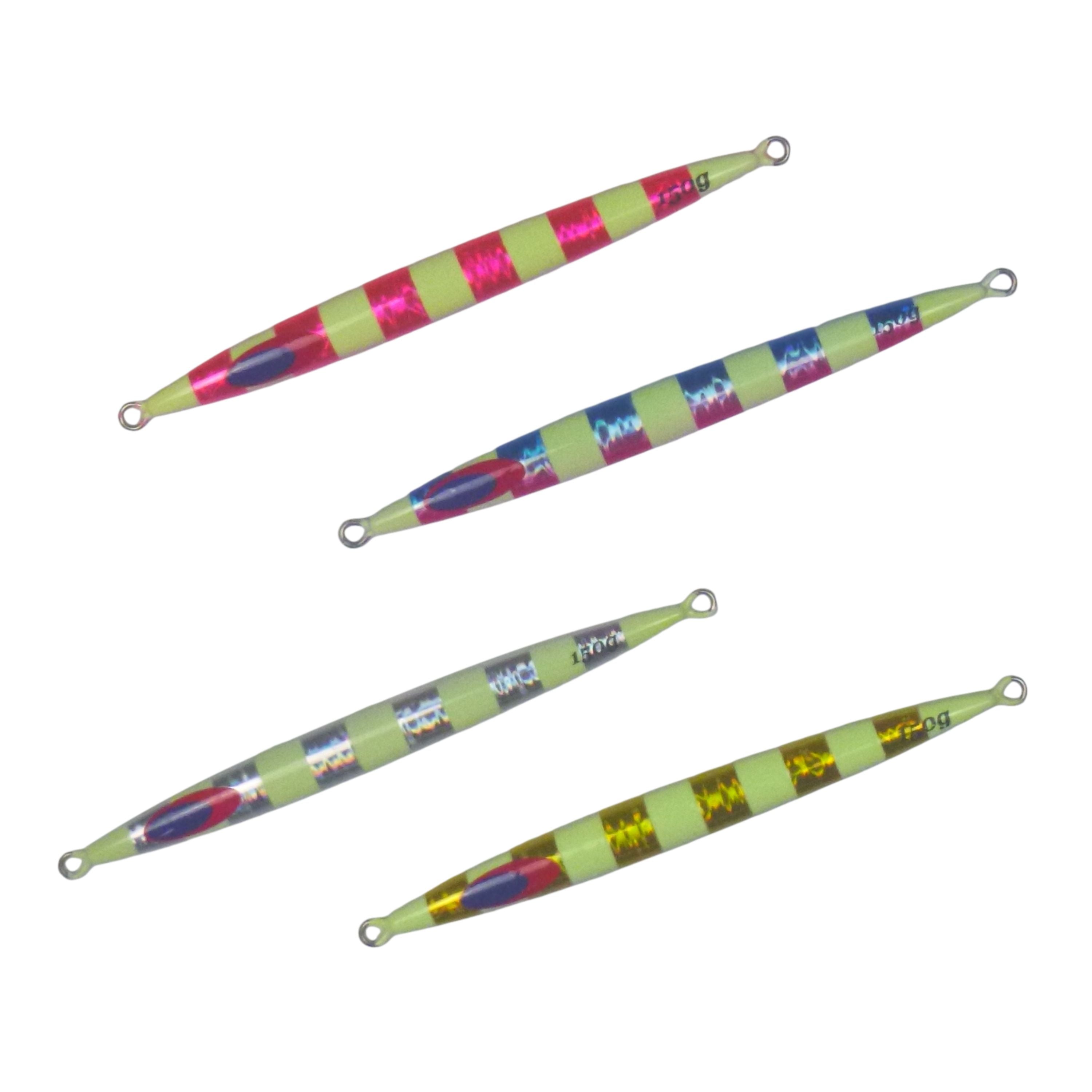 Finesse Lumo Fastdrop Jig, 150gm, Gold Stripe, Qty 2 view 2