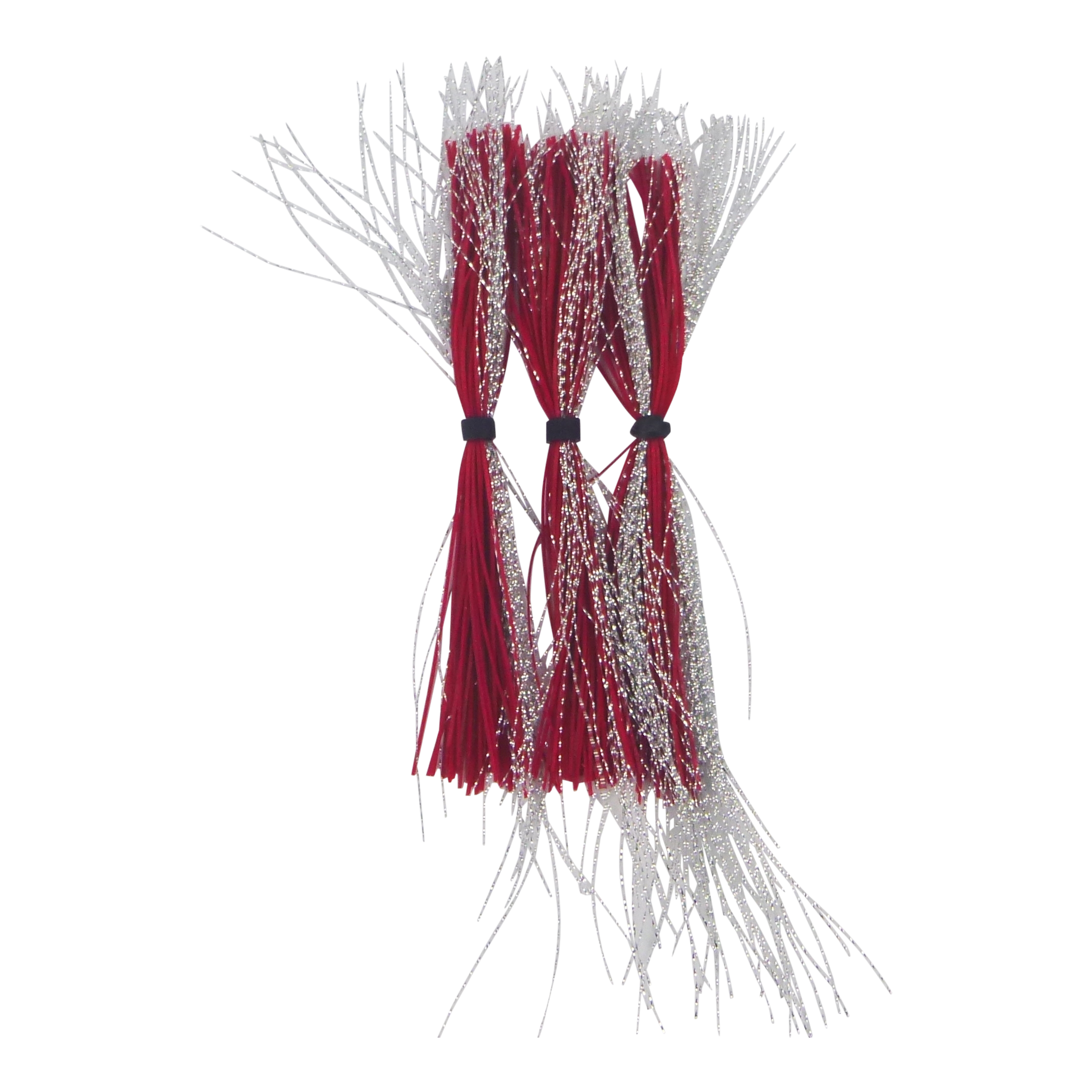 Dekoi Krystal Flash Lure Skirts, Silver Neon