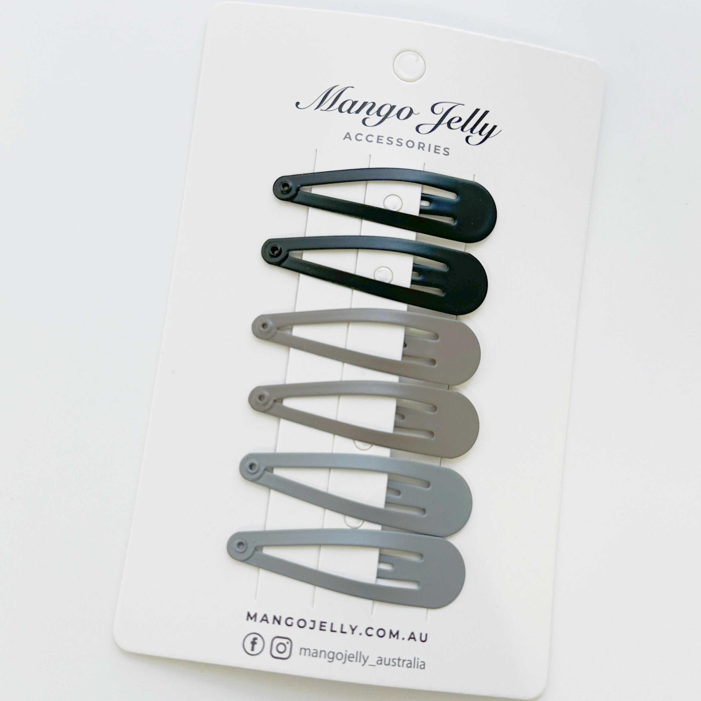 Essential Snap Hair clips - Black - 12 Pieces view 6