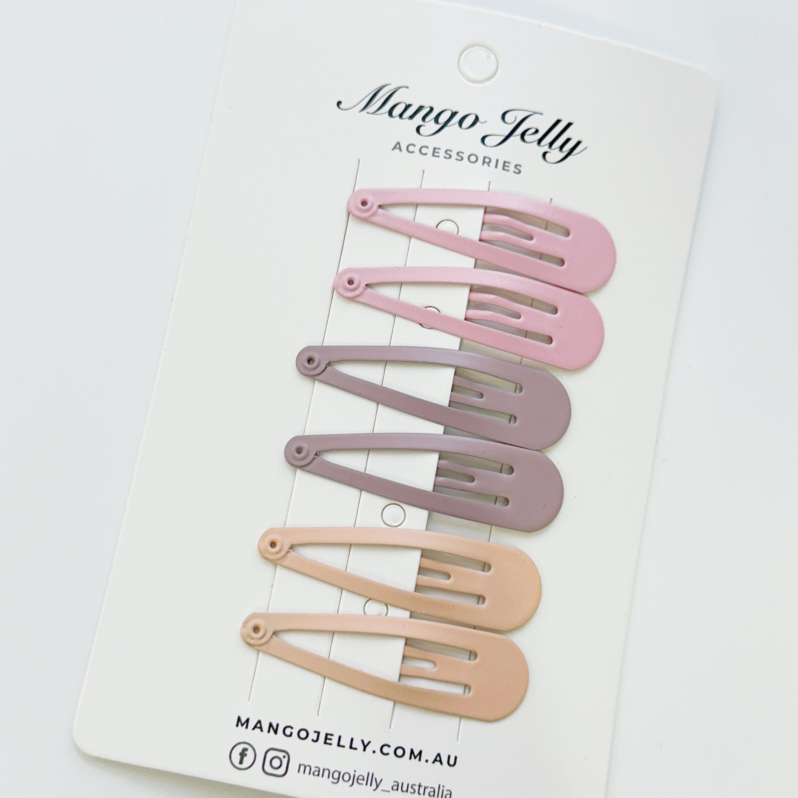 Essential Snap Hair clips - Dusty Pink - 12 Pieces view 6