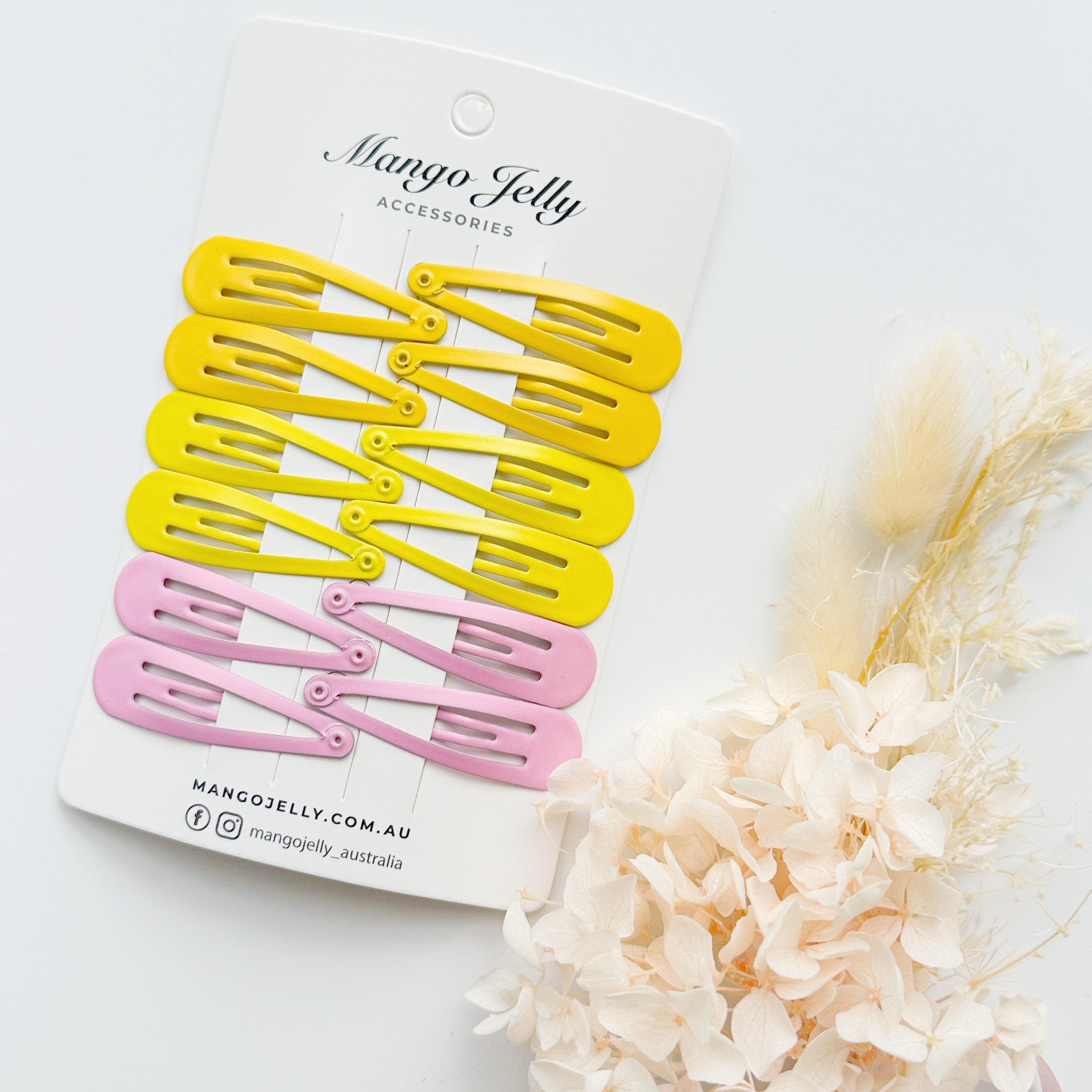 Essential Snap Hair clips - Lemon - 12 Pieces view 2