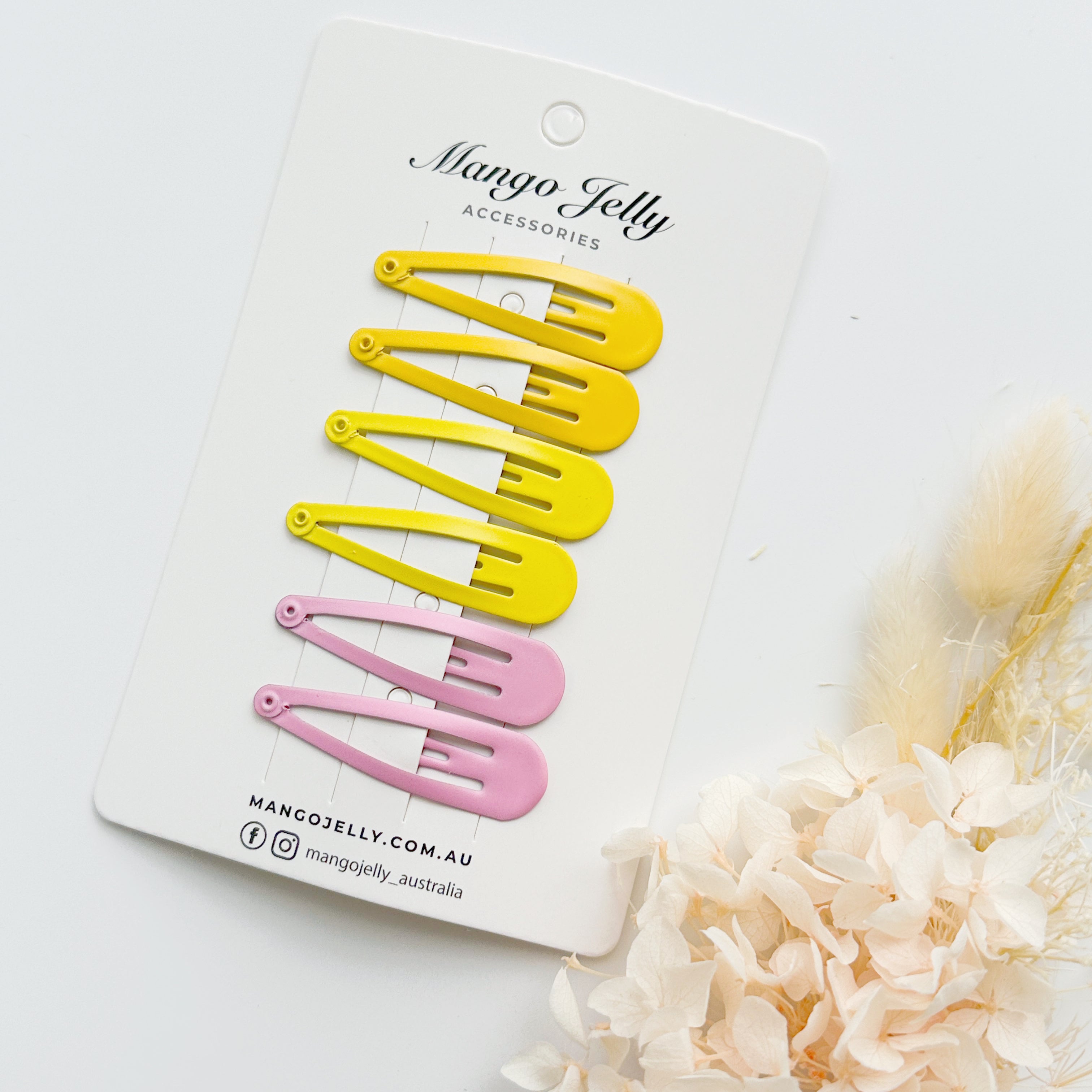 Essential Snap Hair clips - Lemon - 12 Pieces view 3