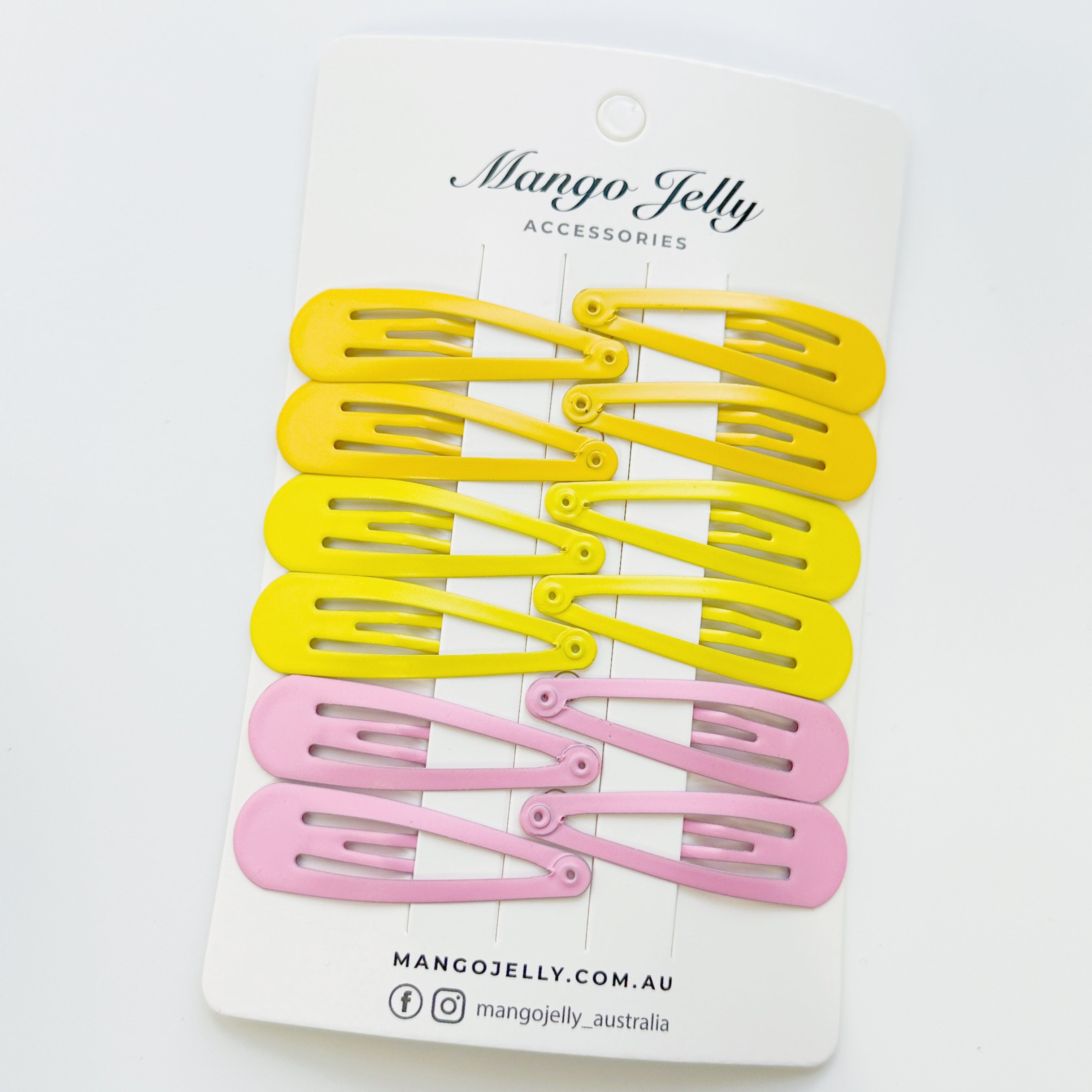 Essential Snap Hair clips - Lemon - 6 Pieces view 4