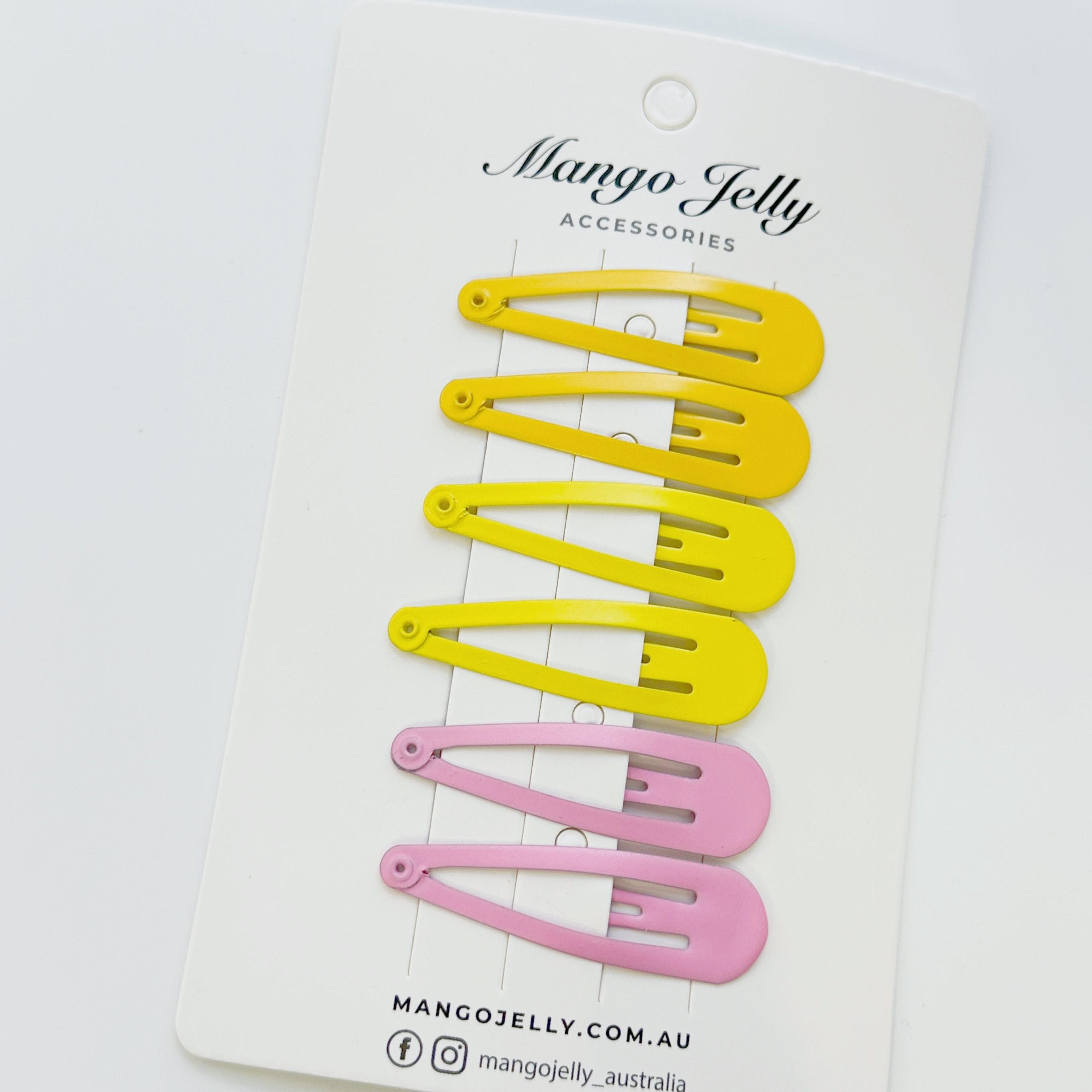 Essential Snap Hair clips - Lemon - 6 Pieces view 5