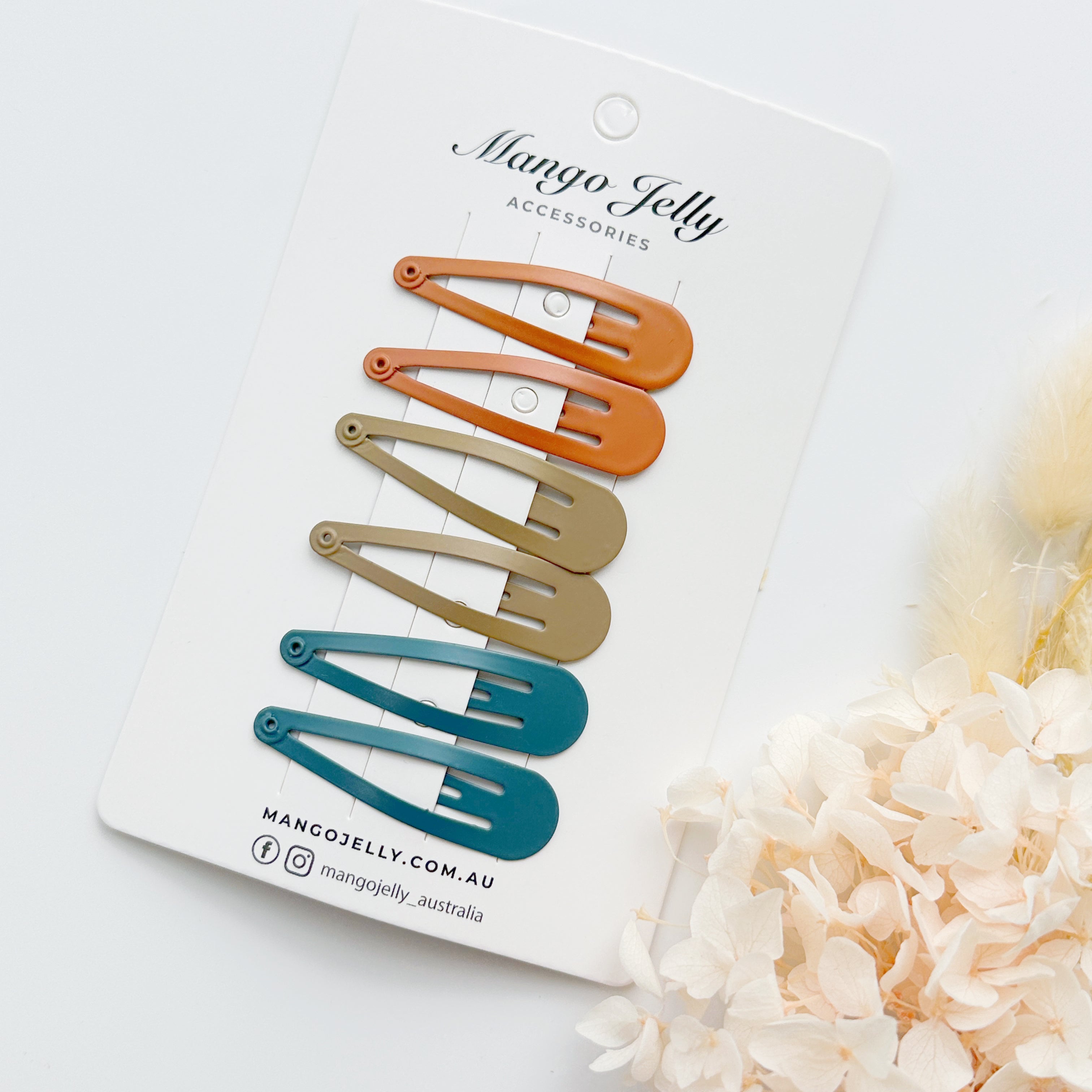 Essential Snap Hair clips - Natural - 6 Pieces view 3