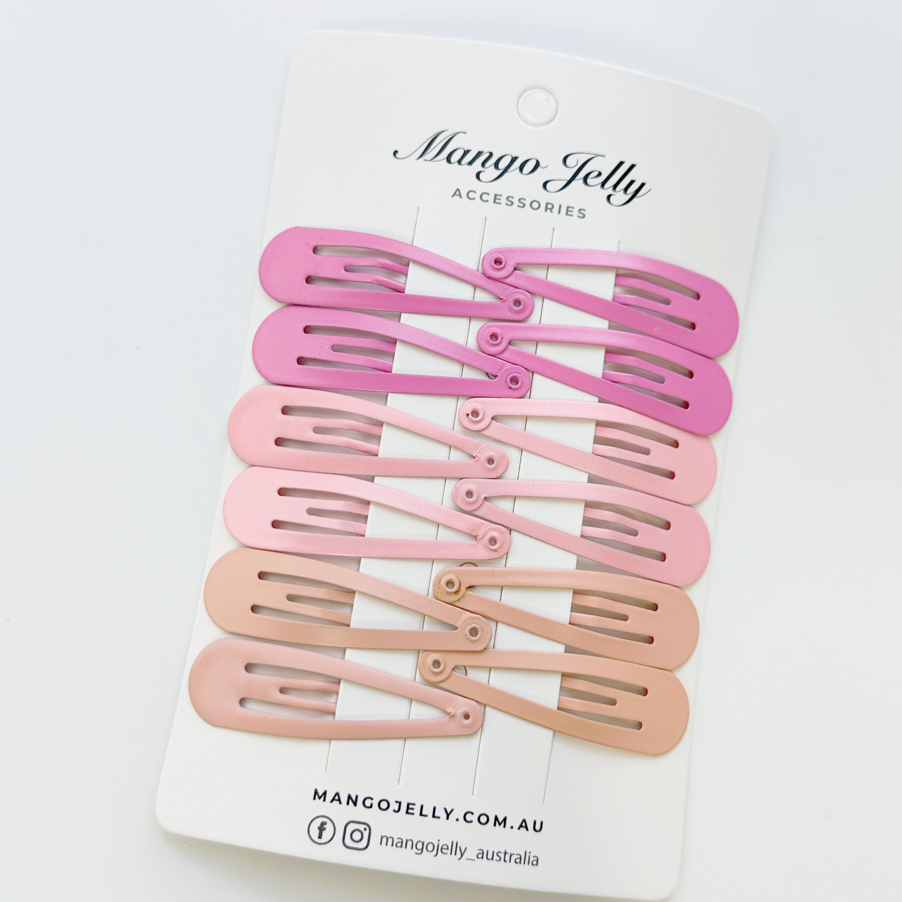 Essential Snap Hair clips - Pink - 12 Pieces view 5