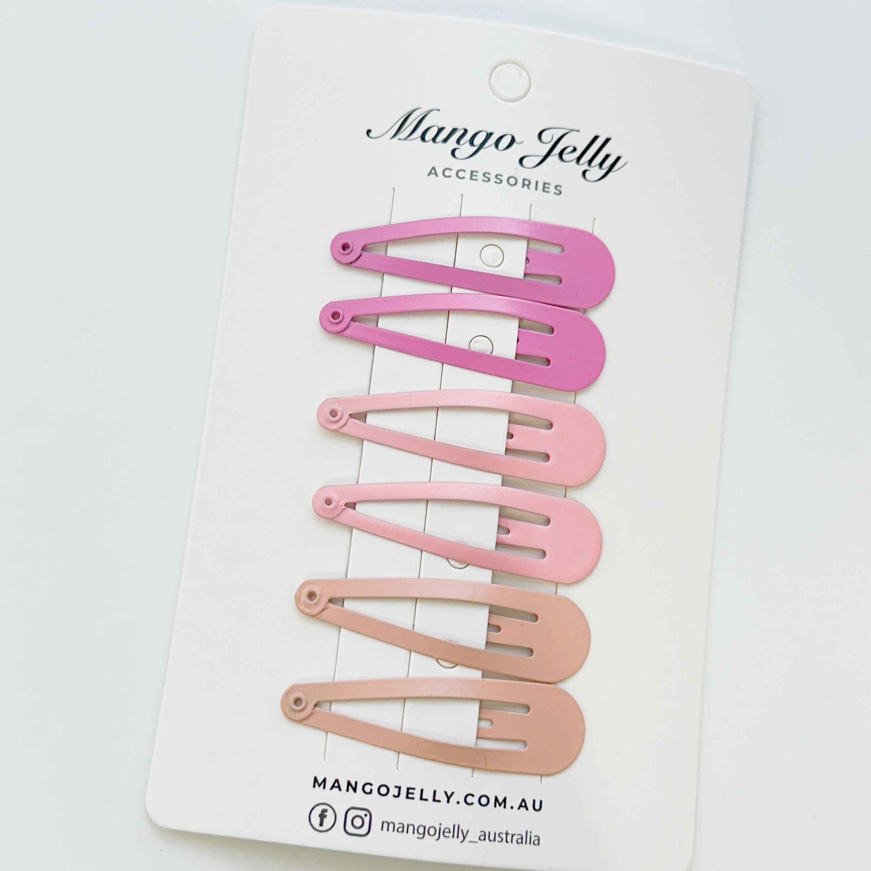 Essential Snap Hair clips - Pink - 6 Pieces view 4