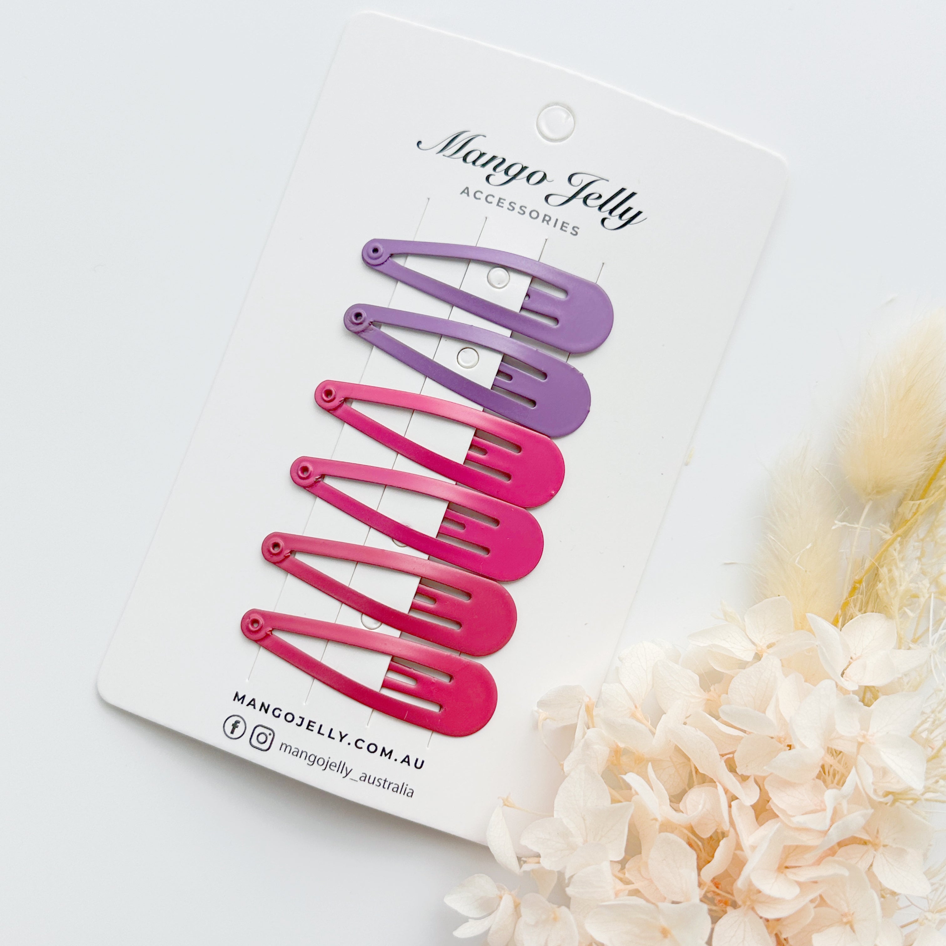 Essential Snap Hair clips - Rosie - 6 Pieces view 3