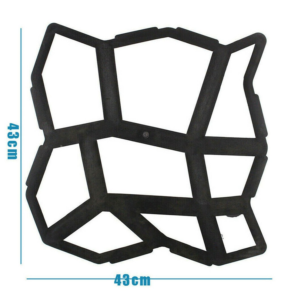 DIY Path Maker Concrete Mould Paver Patio Garden Brick Slab Pavement Cement Mold view 4