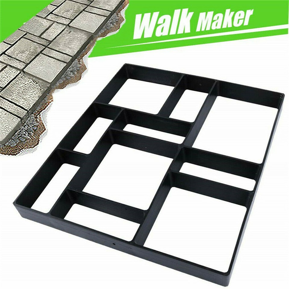 10Grids Garden Paving Brick Patio Concrete Slabs Maker Path Driveway Stone Mould view 5