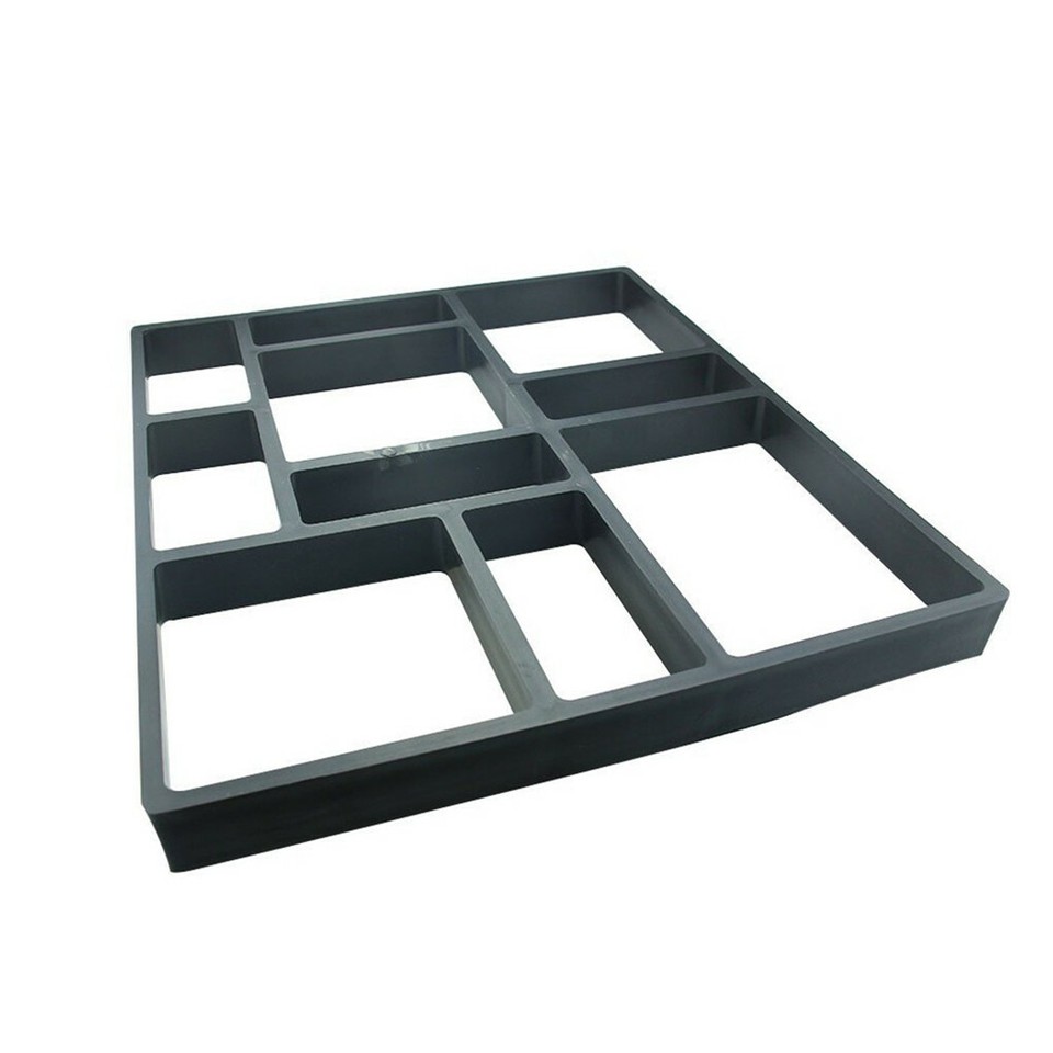10Grids Garden Paving Brick Patio Concrete Slabs Maker Path Driveway Stone Mould view 8