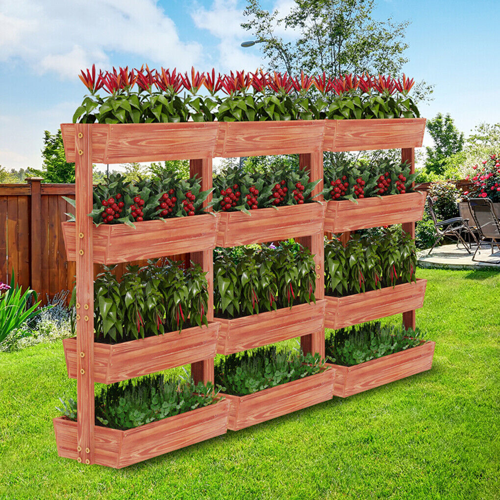 Fin Xxl Super Durable Elevated Planter Freestanding Rotatable Planter Box view 3