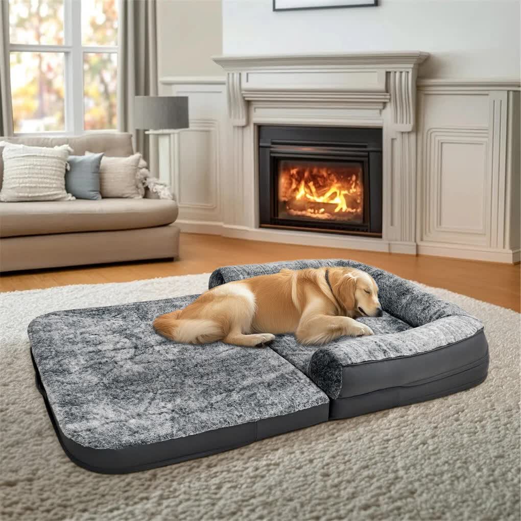 XL Human Sized Dog Bed Foldable Orthopedic Pet Dog Sofa Couch Comfy Big Bean Bed view 2