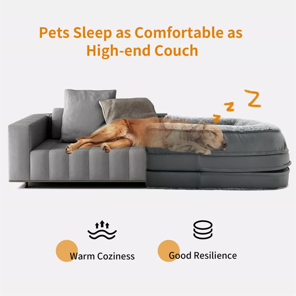 XL Human Sized Dog Bed Foldable Orthopedic Pet Dog Sofa Couch Comfy Big Bean Bed view 9