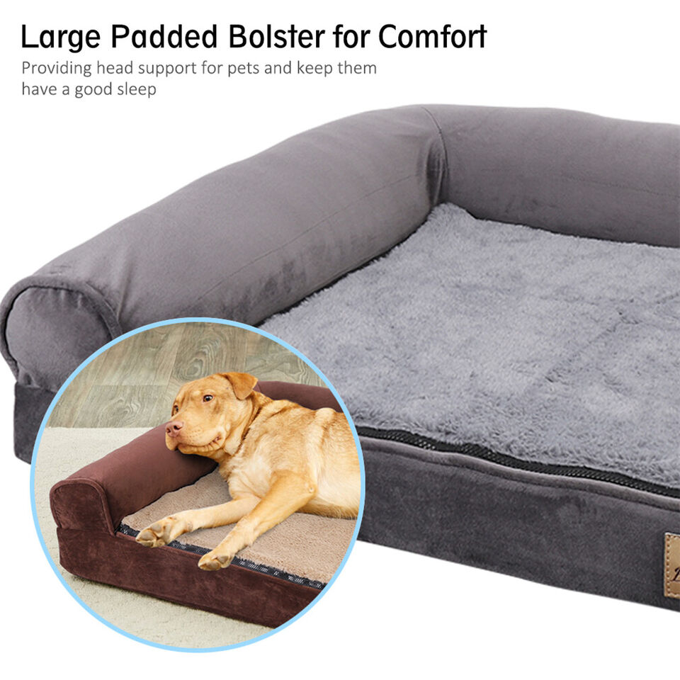Orthopedic Dog Bed with Bolster Comfort Mattress view 9