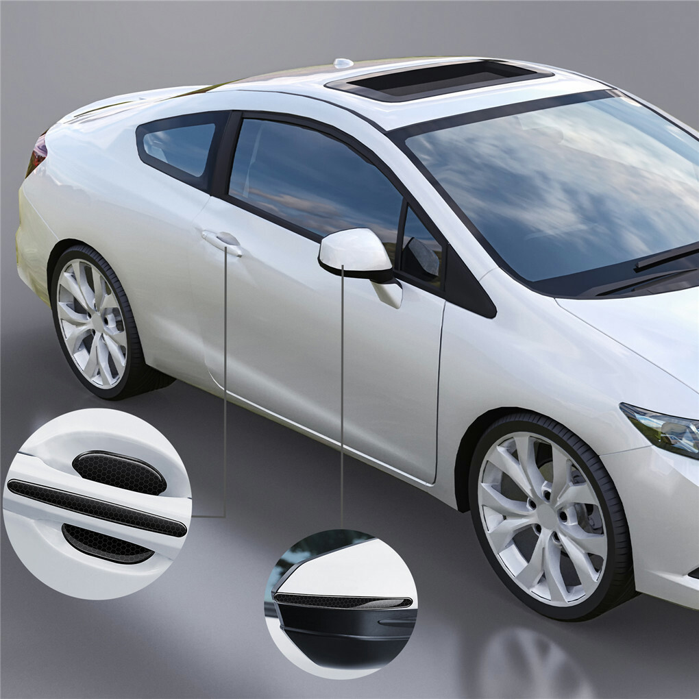 FIN 8PCS Universal Car Door Handle Cup Protector Anti-Scratches Cover Guard Film view 4
