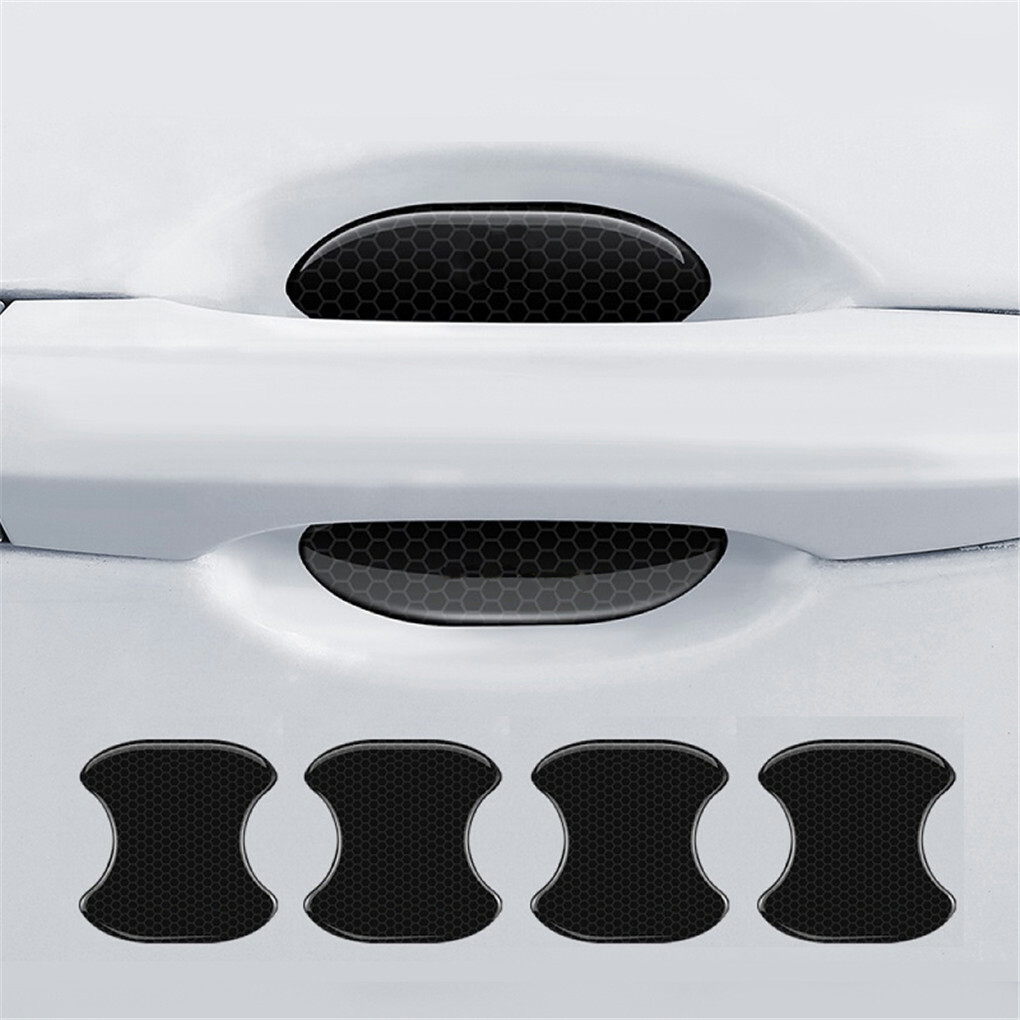 FIN 8PCS Universal Car Door Handle Cup Protector Anti-Scratches Cover Guard Film view 6