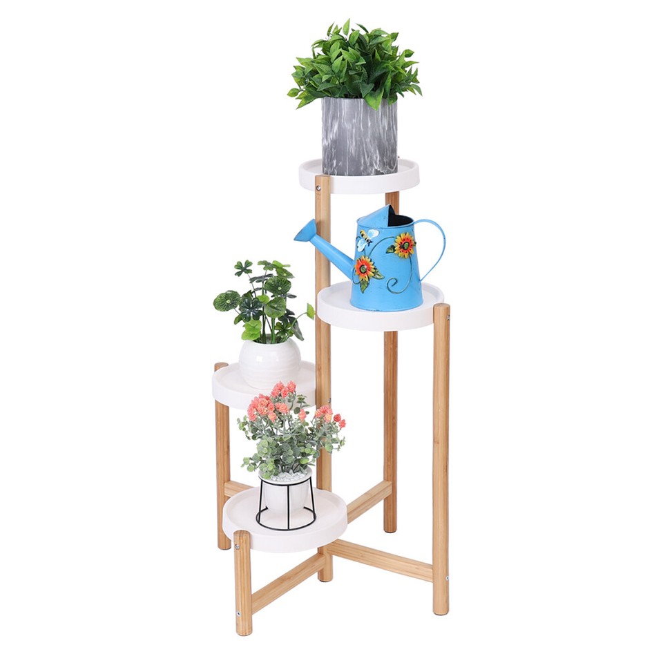 4-Tier Plant Stand Corner Flower Pot Holder view 2