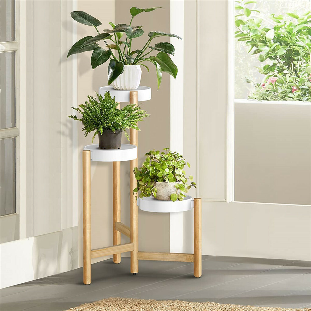 3 Tier Bamboo Plant Stand view 2